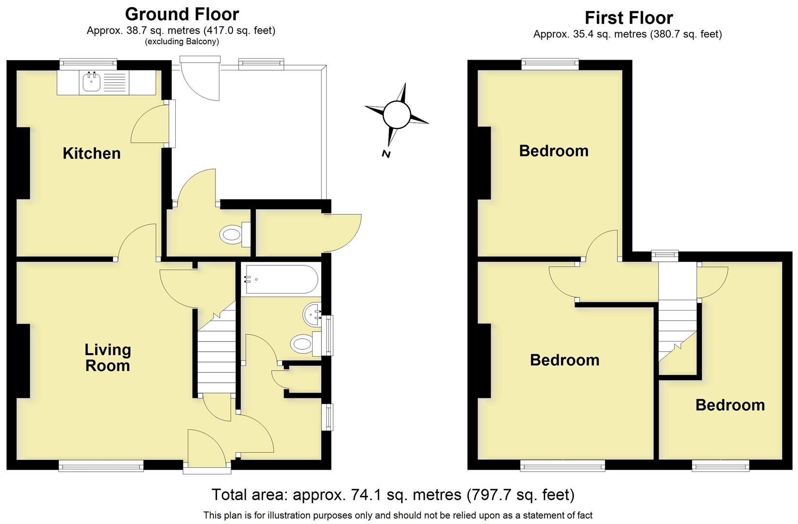 Ivy Cottage, 2, Case Lane, Five Ways, Warwick floorplan