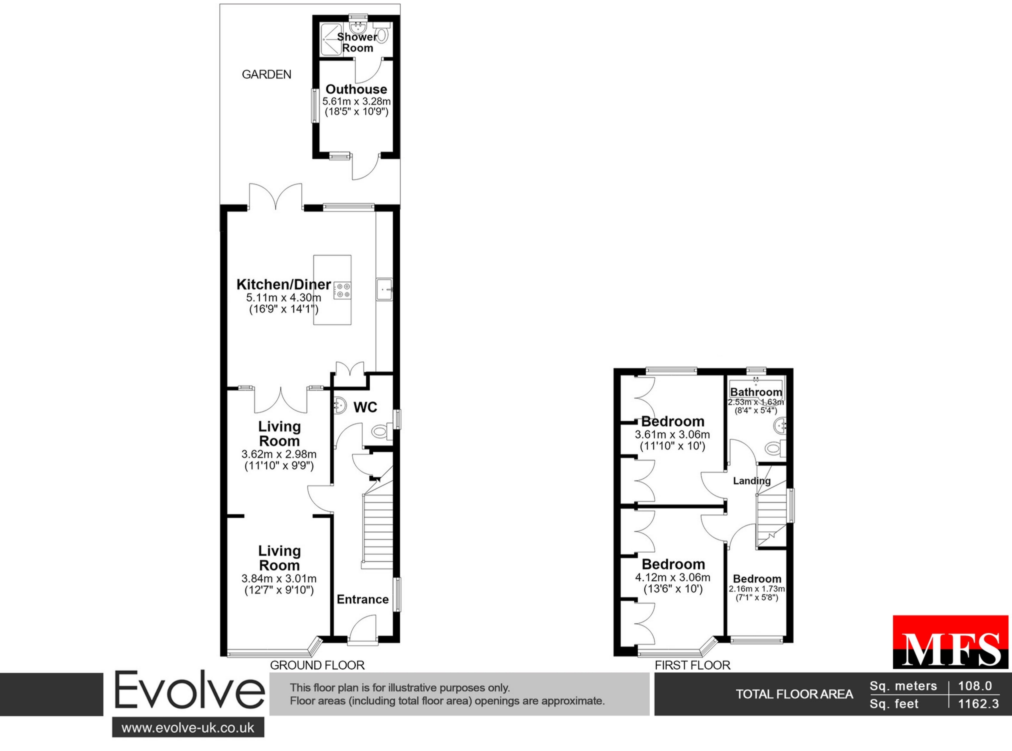 Carlton Avenue, Hayes floorplan