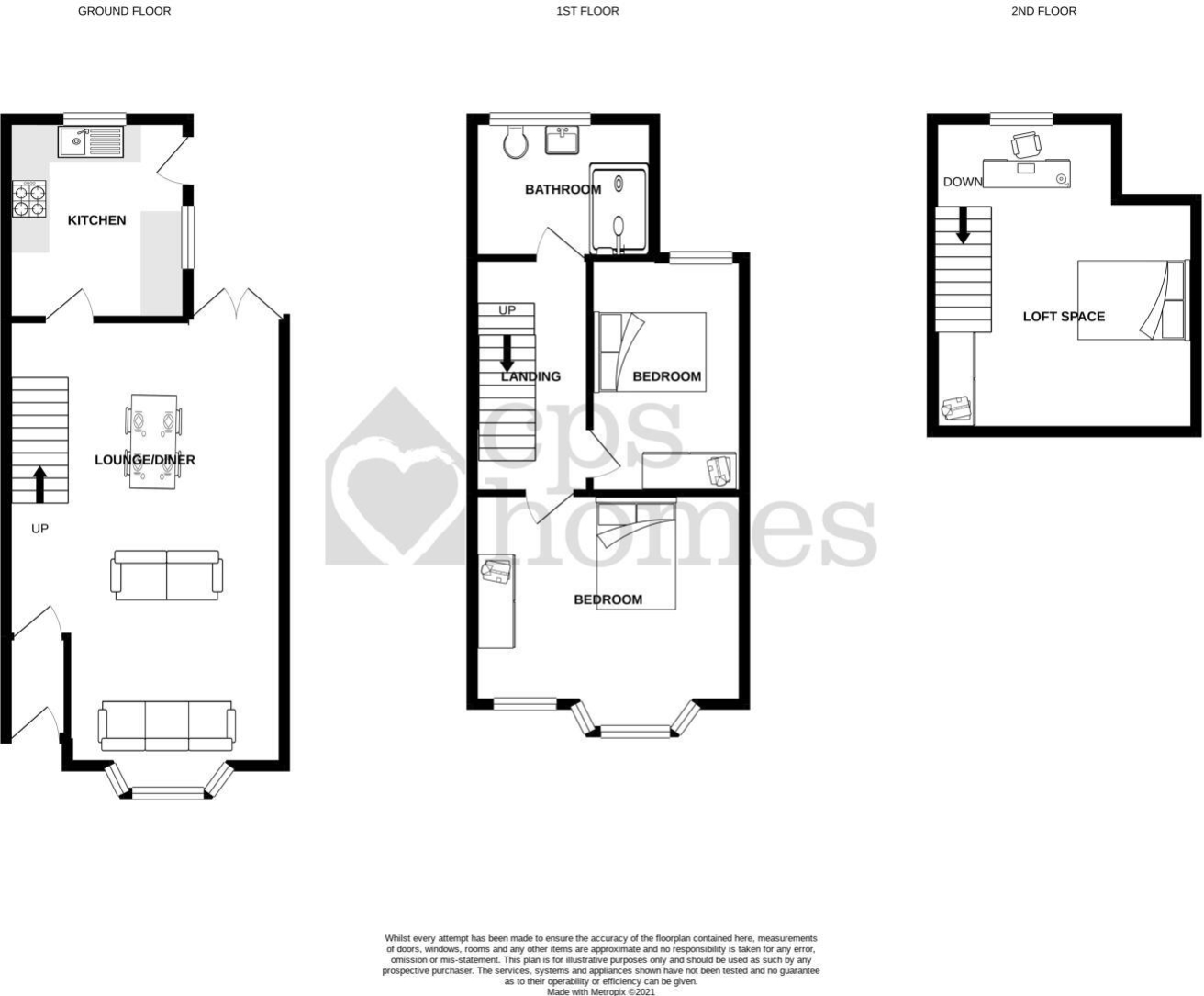 16, Fairoak Road, Cardiff floorplan