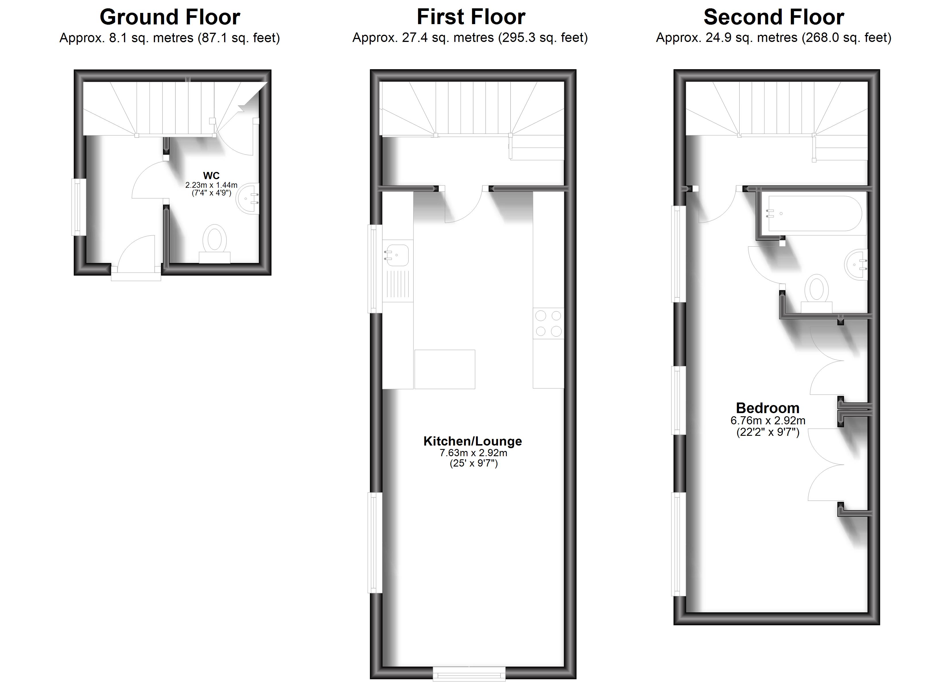 Flat 3, The Old Methodist Church, East Street, Tonbridge floorplan