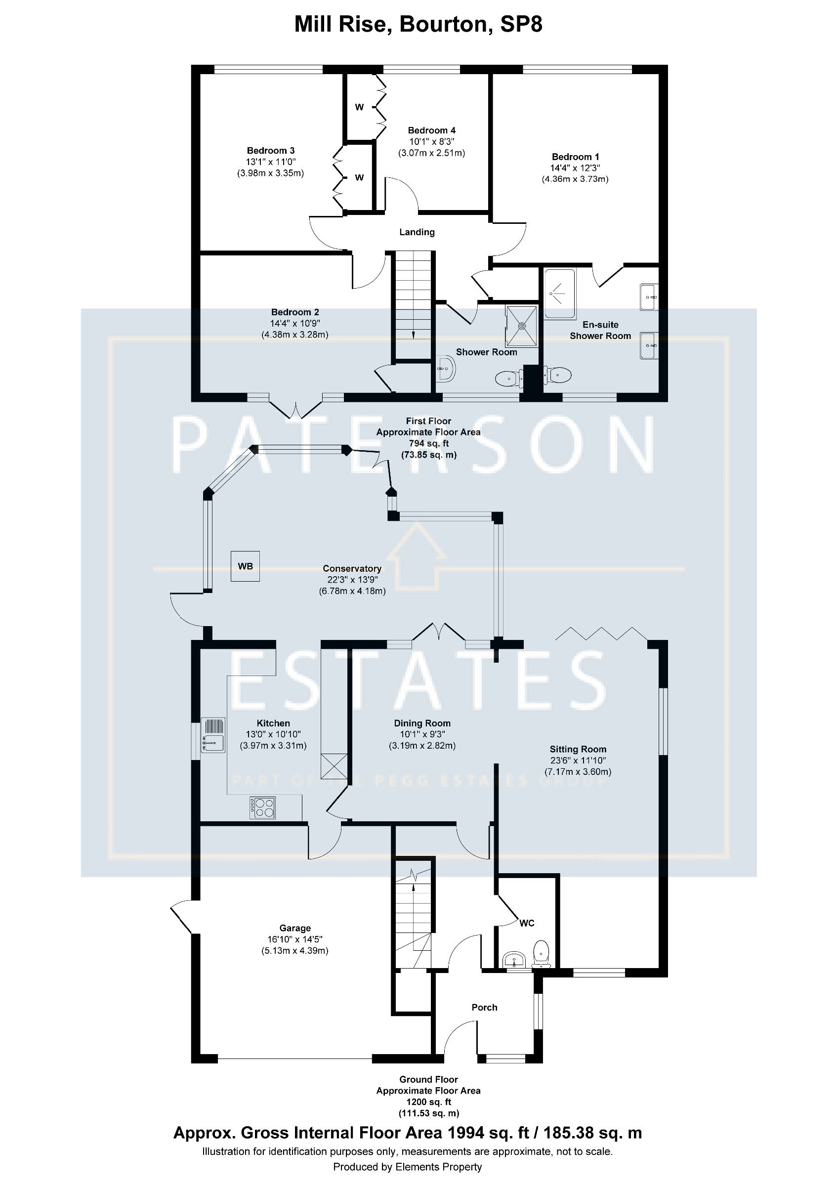 2 Mill Rise, Gillingham floorplan