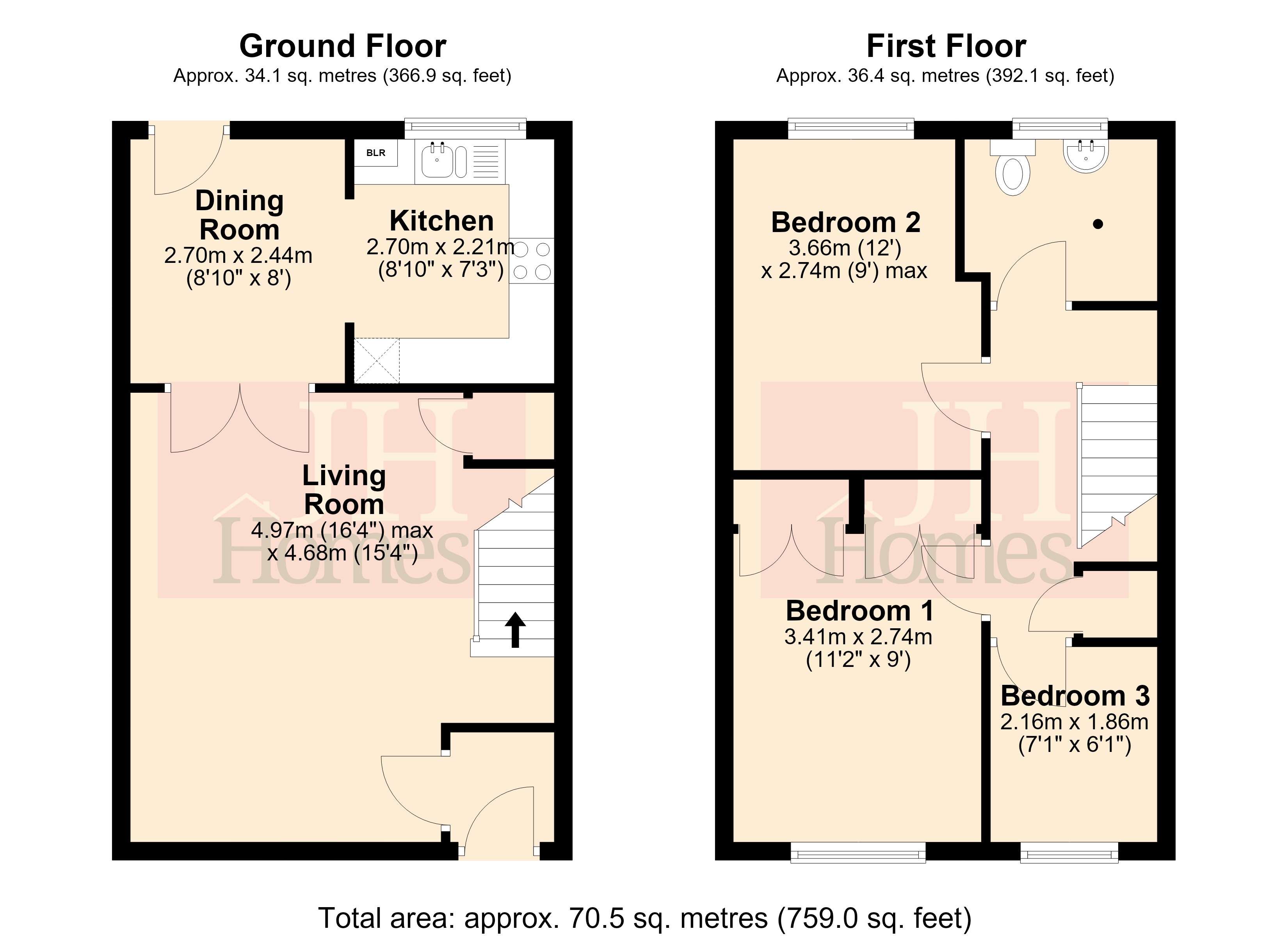 16, Wakefield Street, Askam-in-Furness floorplan