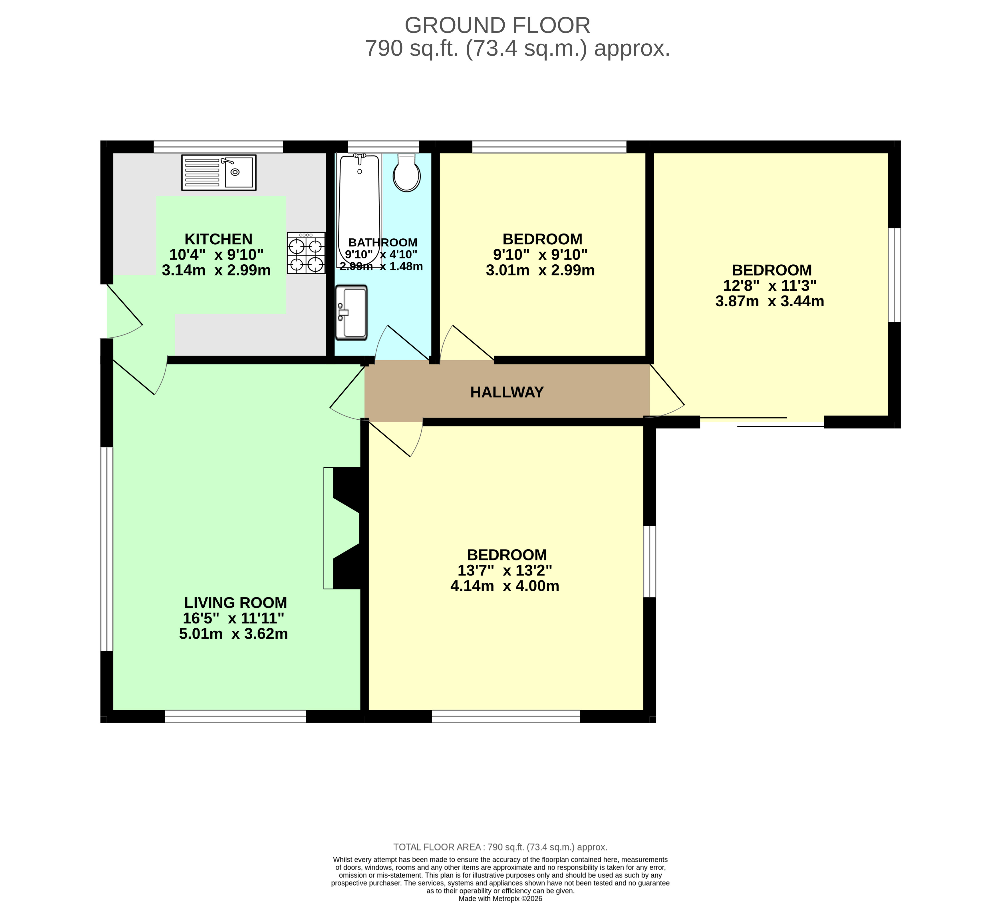 20, Hambleton Way, York floorplan