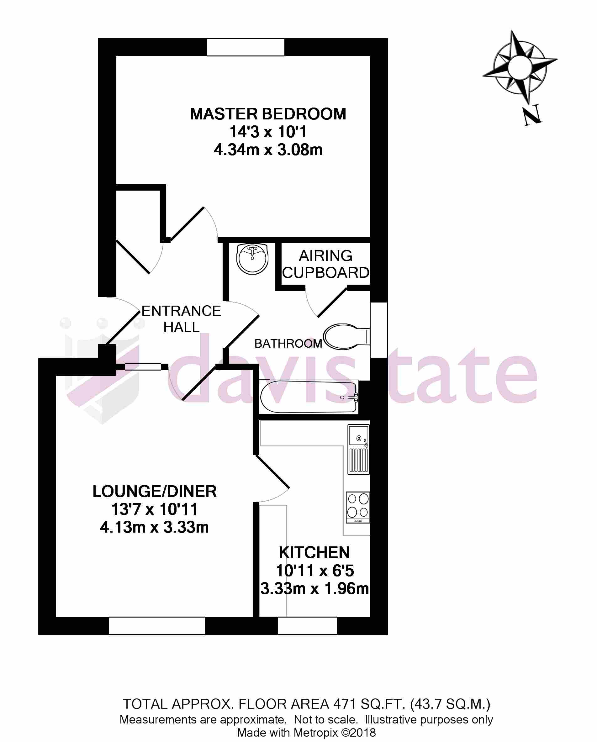 1 Bedrooms Flat to rent in Pebble Drive, Didcot OX11