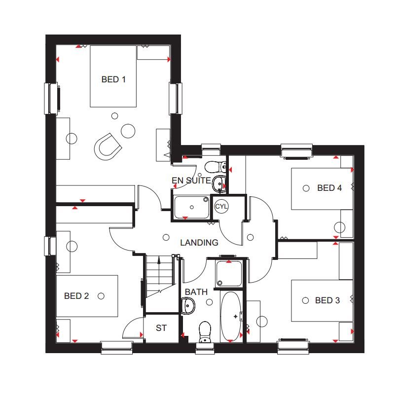 New Home 4 Bed Detached House For Sale In Layton At Hanzard