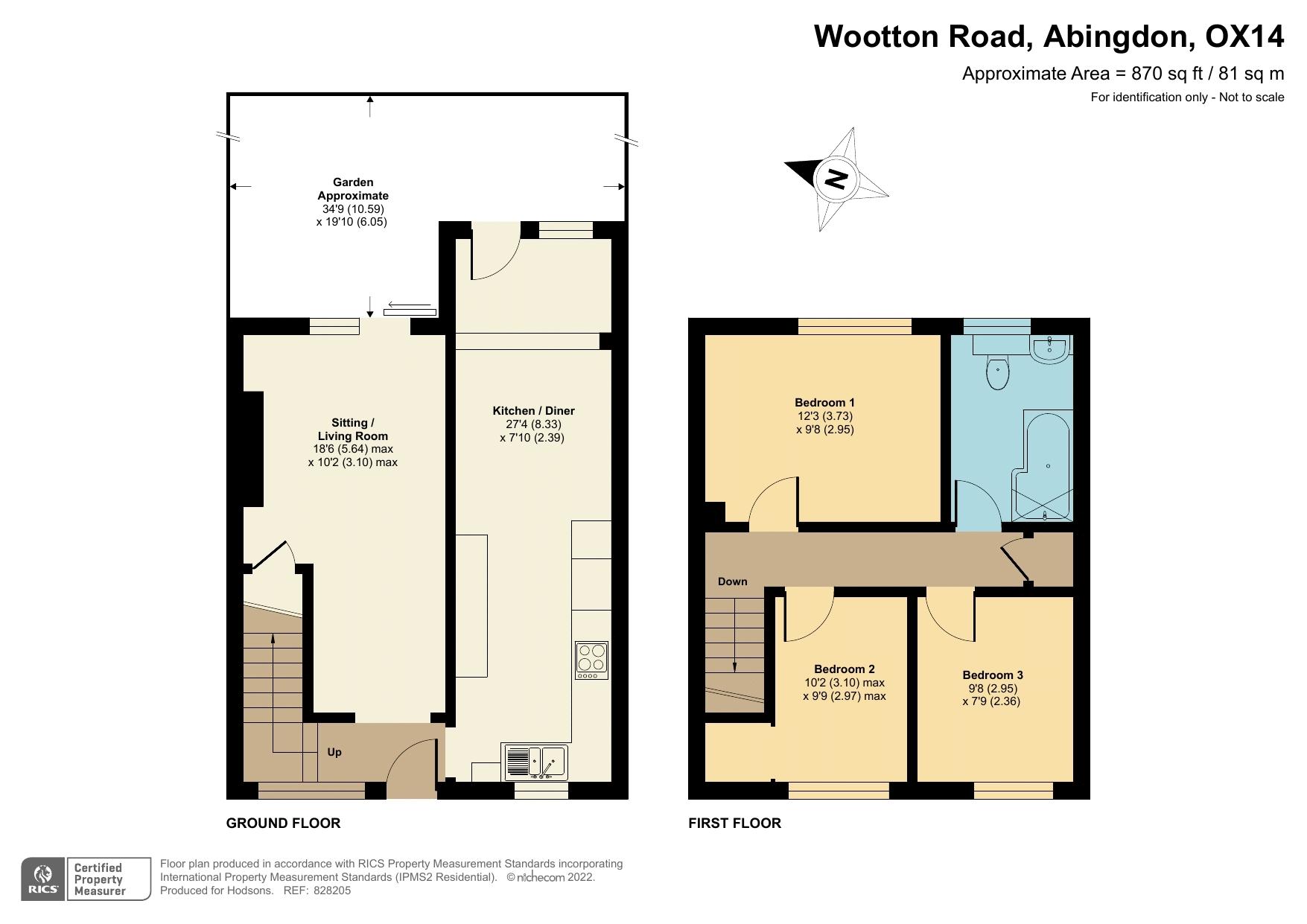 Wootton Road, Abingdon OX14, 3 bedroom terraced house for sale