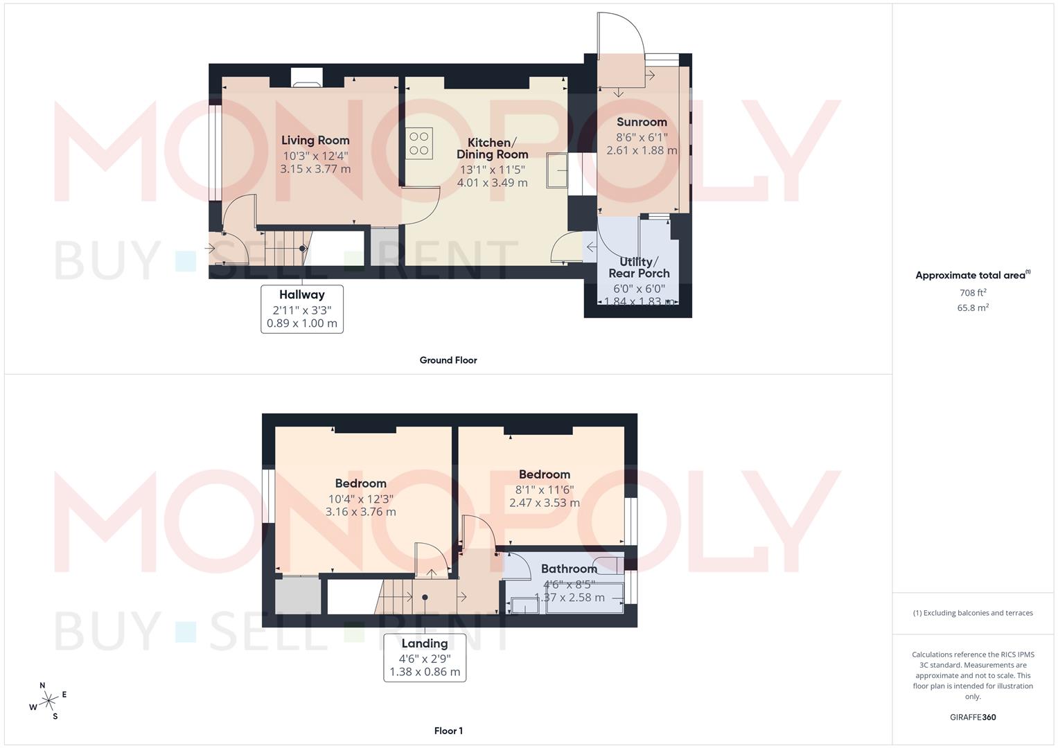 1, Ivor Cottages, Victoria Road, Wrexham floorplan