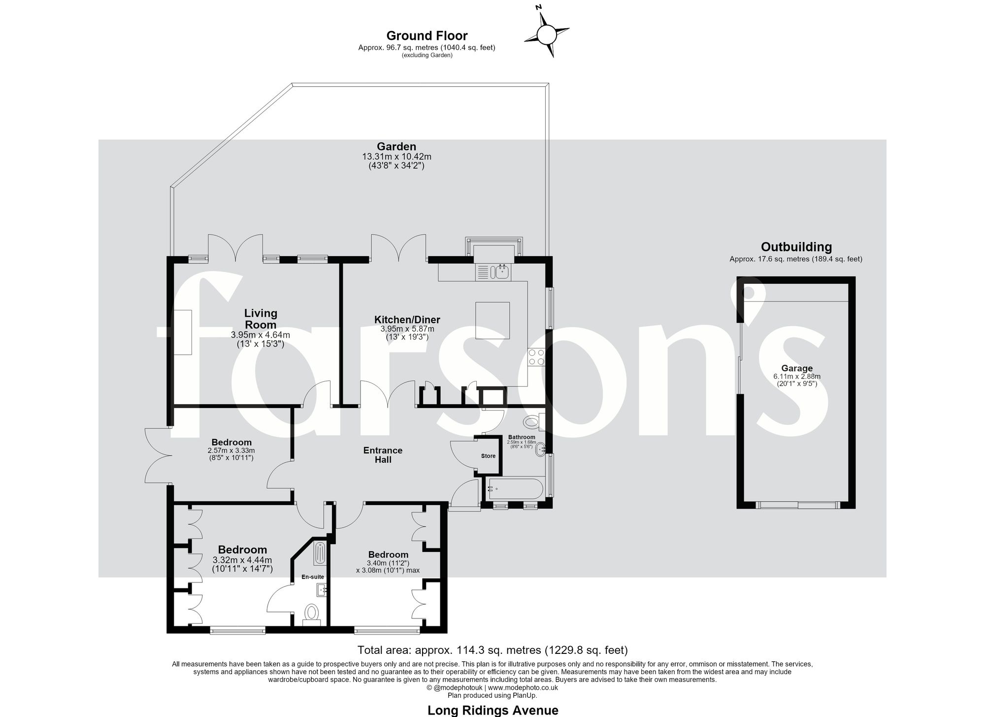 2 Long Ridings Avenue, Brentwood floorplan