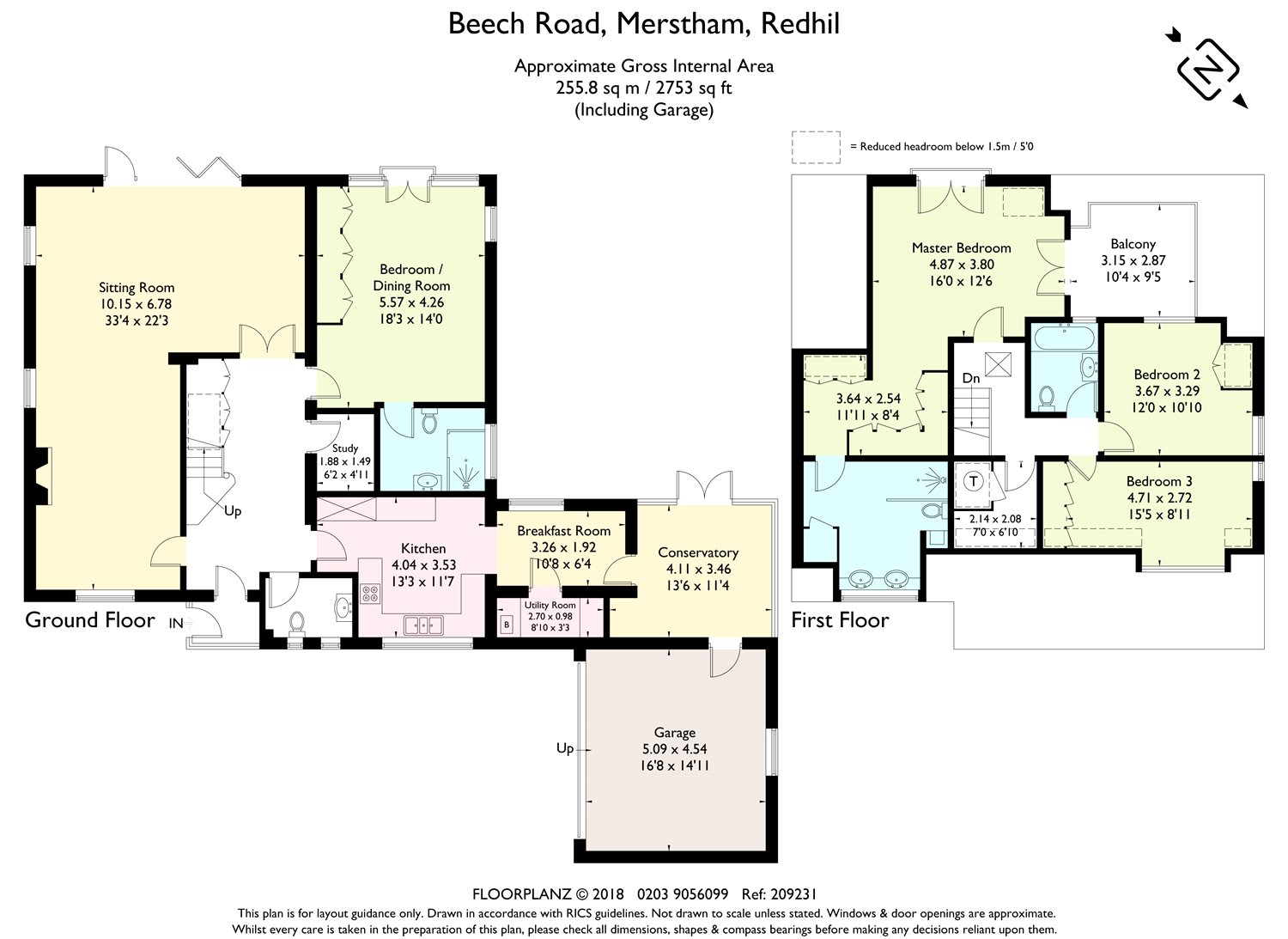 4 Bedrooms Detached house for sale in Beech Road, Merstham, Surrey RH1