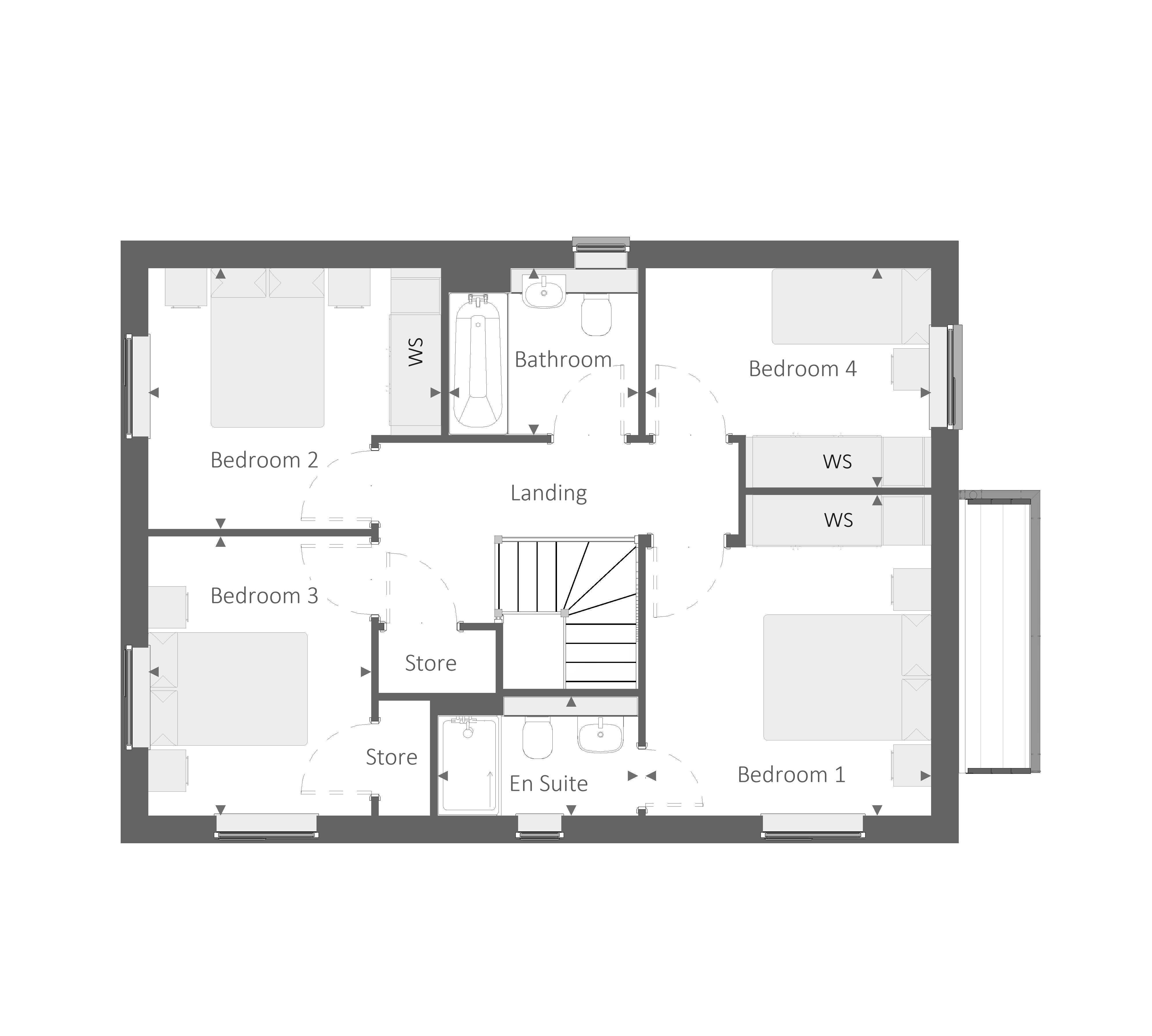 8, Woodside Way, Great Dunmow floorplan