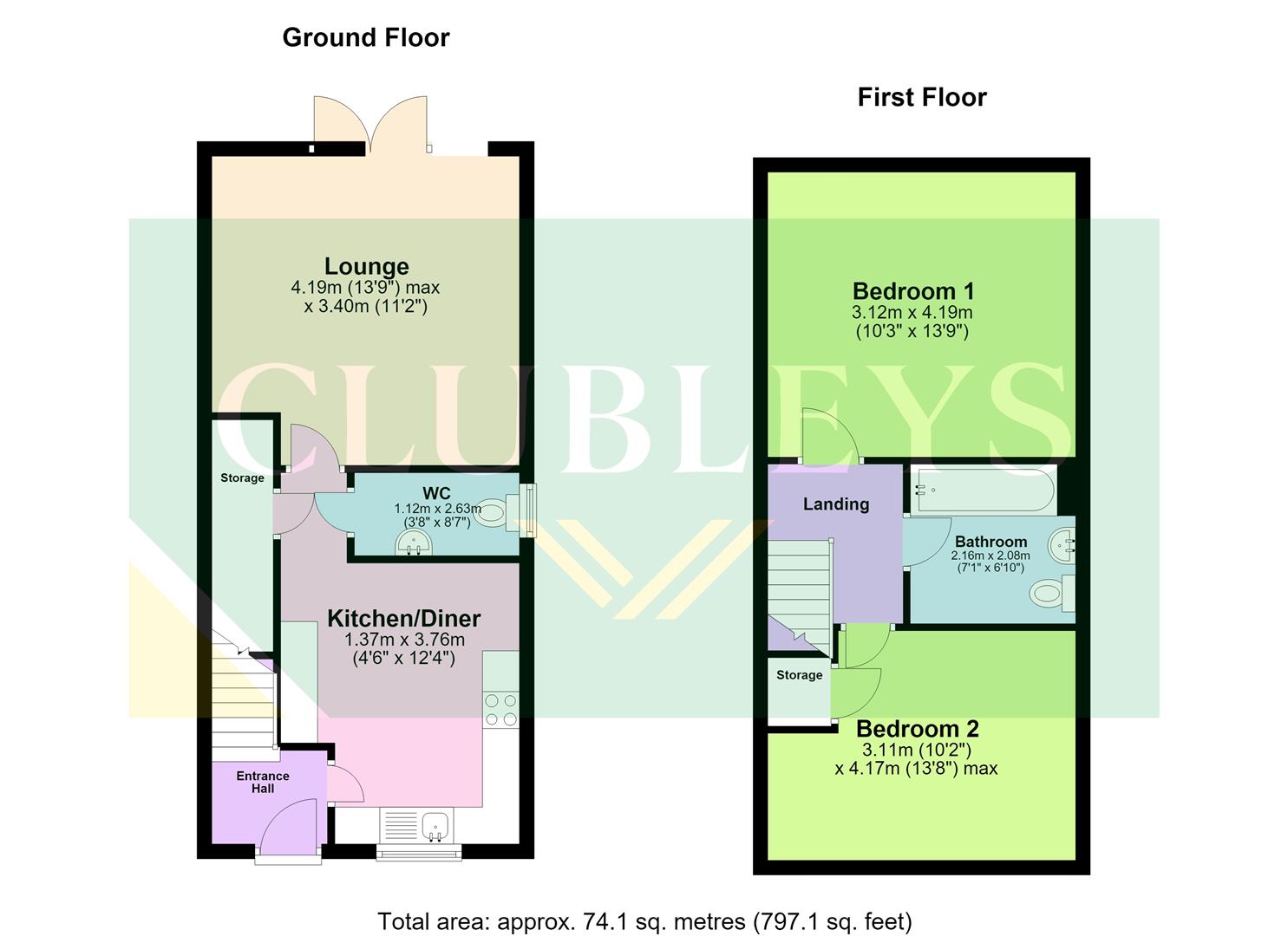 19, Blakeston Place, Harpham Driffield floorplan