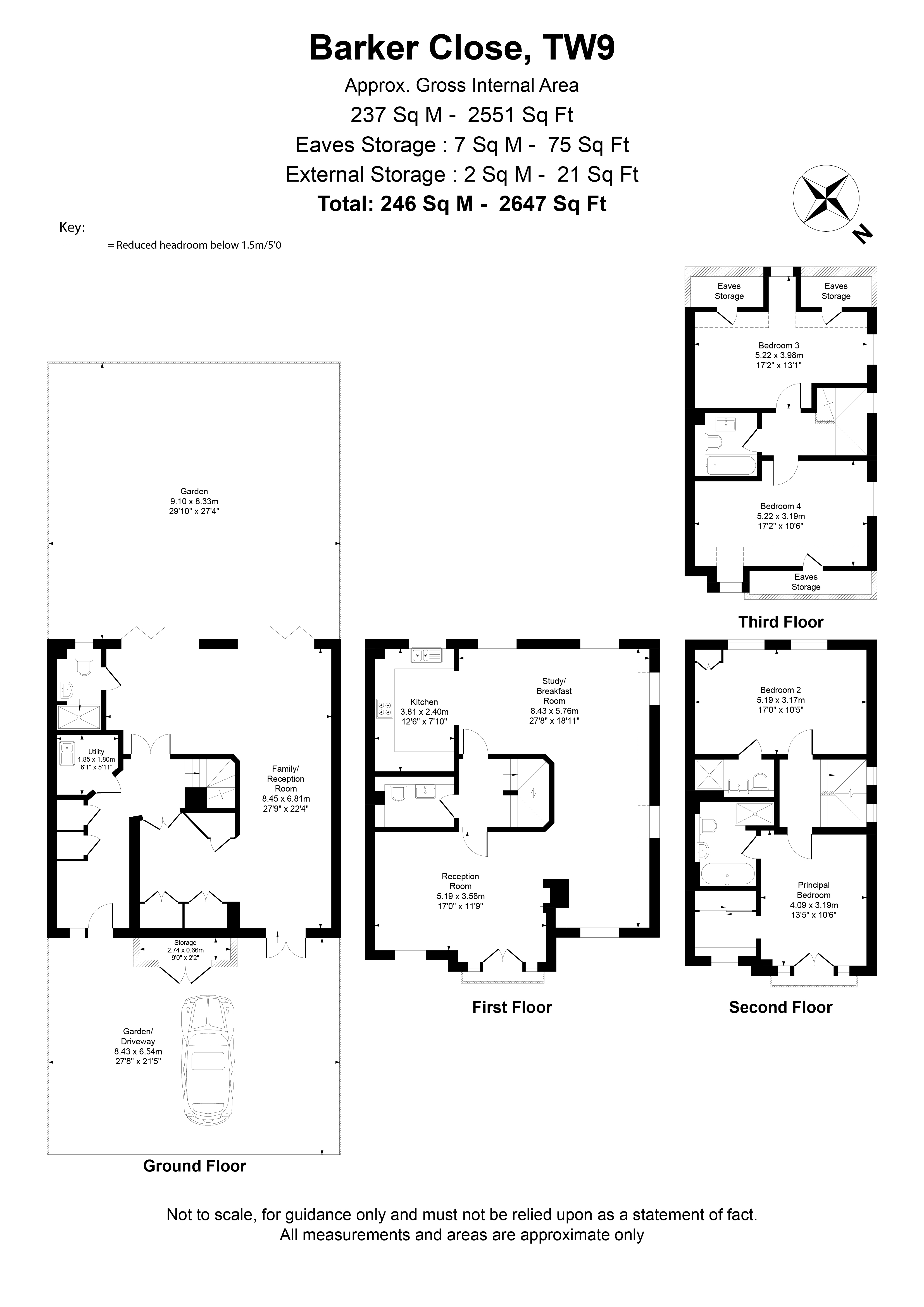 8, Barker Close, Surrey floorplan