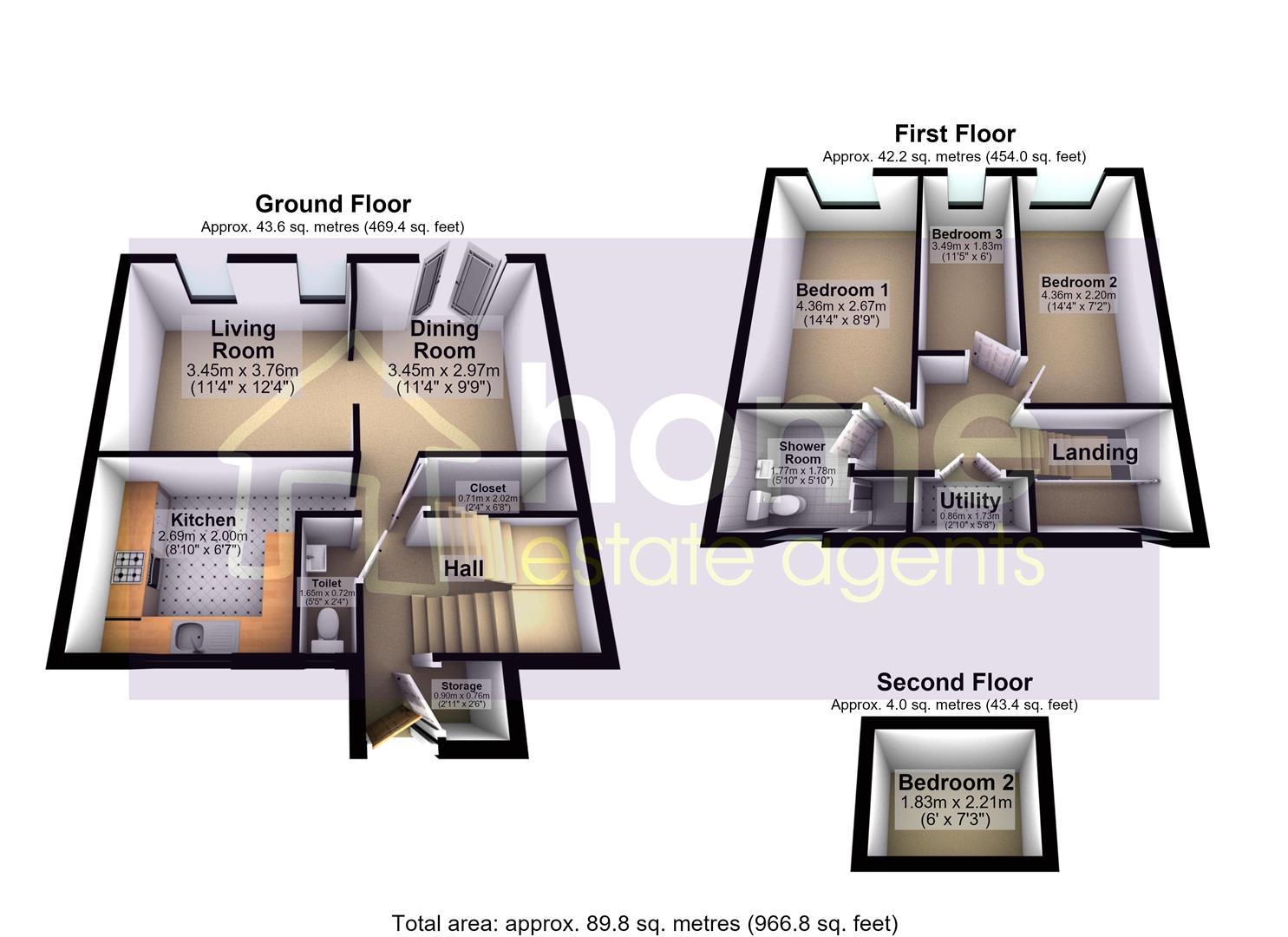3, Woodside Street, Stalybridge floorplan