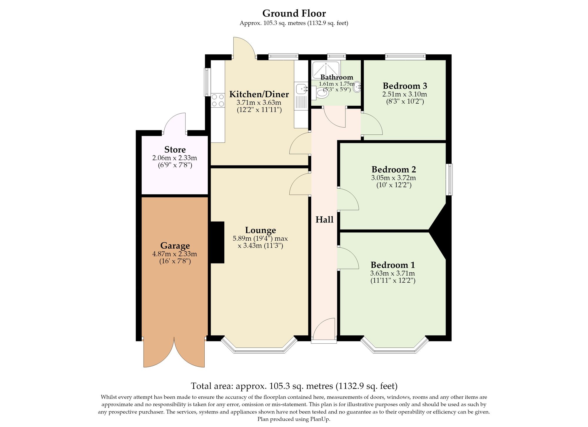 115 North Walsham Road, Norwich floorplan