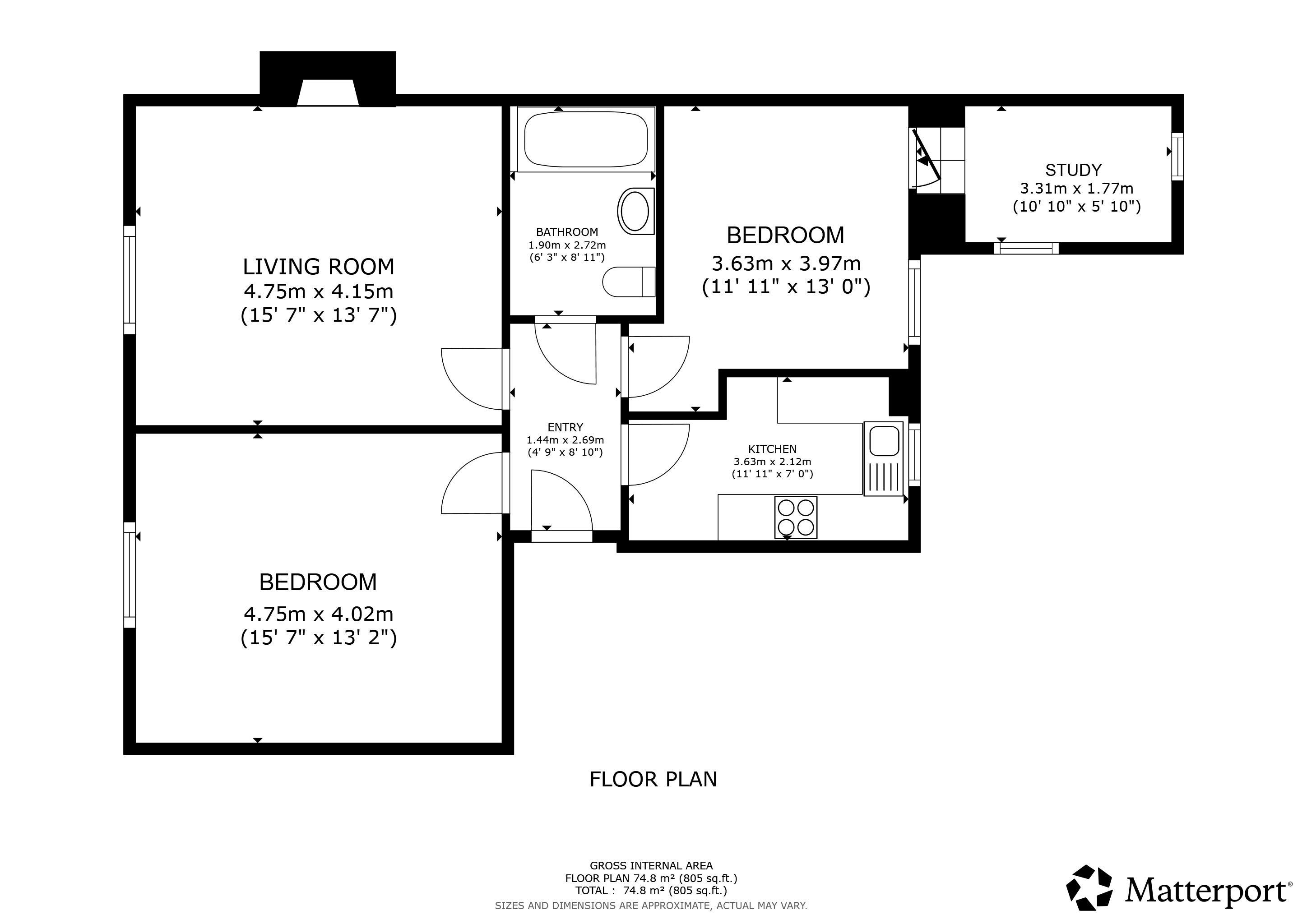 49A, Main Street, Stirlingshire floorplan