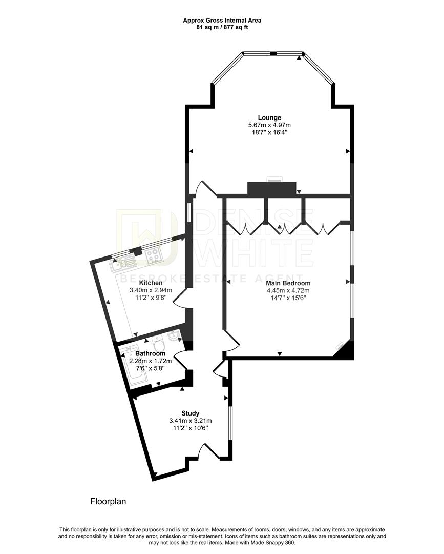 Flat 4, Lakeland Lodge, Staffordshire floorplan