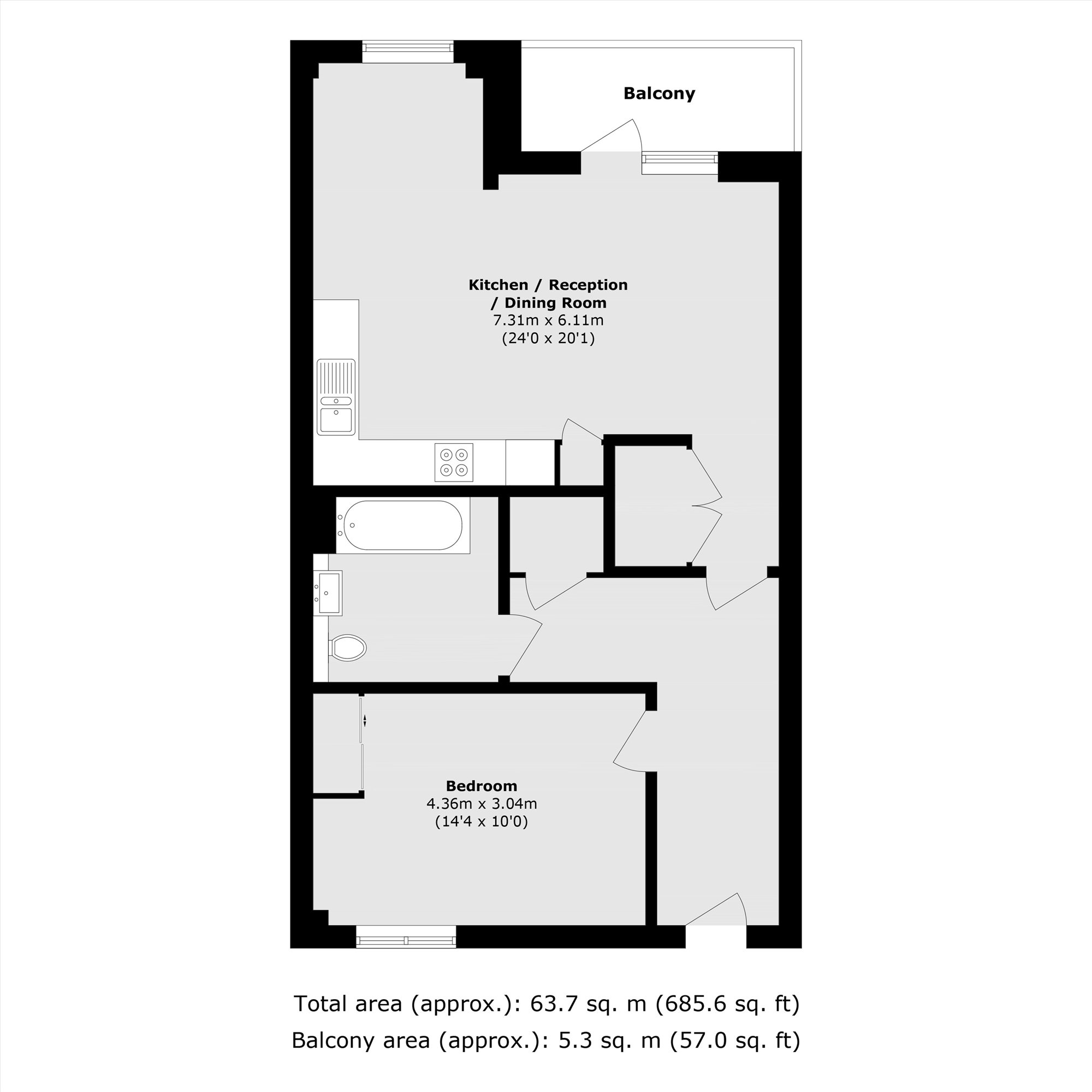 19 Wilde House, Avenue Road, London floorplan