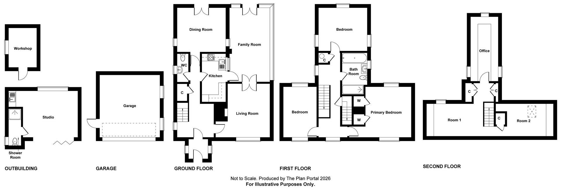 The Willow Trees, Hammond Road, Hatfield Broad Oak, B/Stortford floorplan