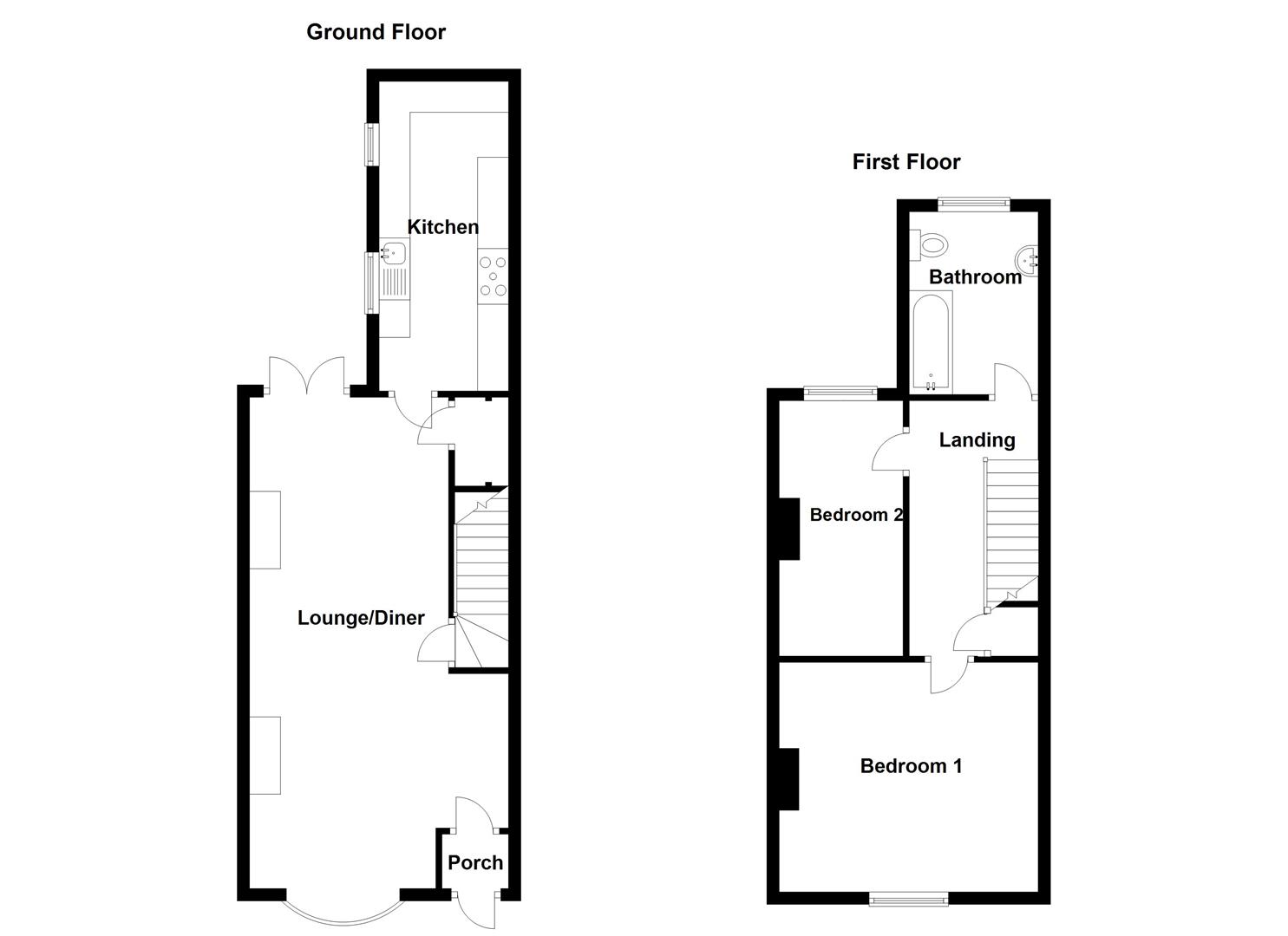 Forest Road, Coalville, Leicestershire LE67, 2 bedroom end terrace