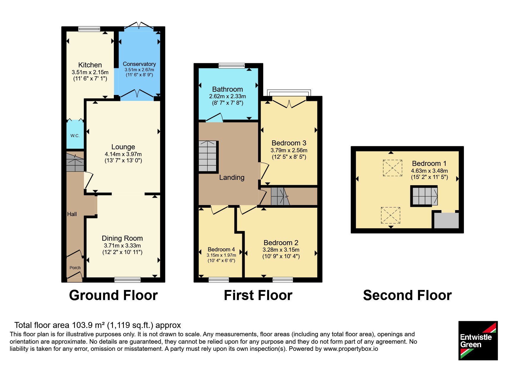 103, Shelley Road, Preston floorplan