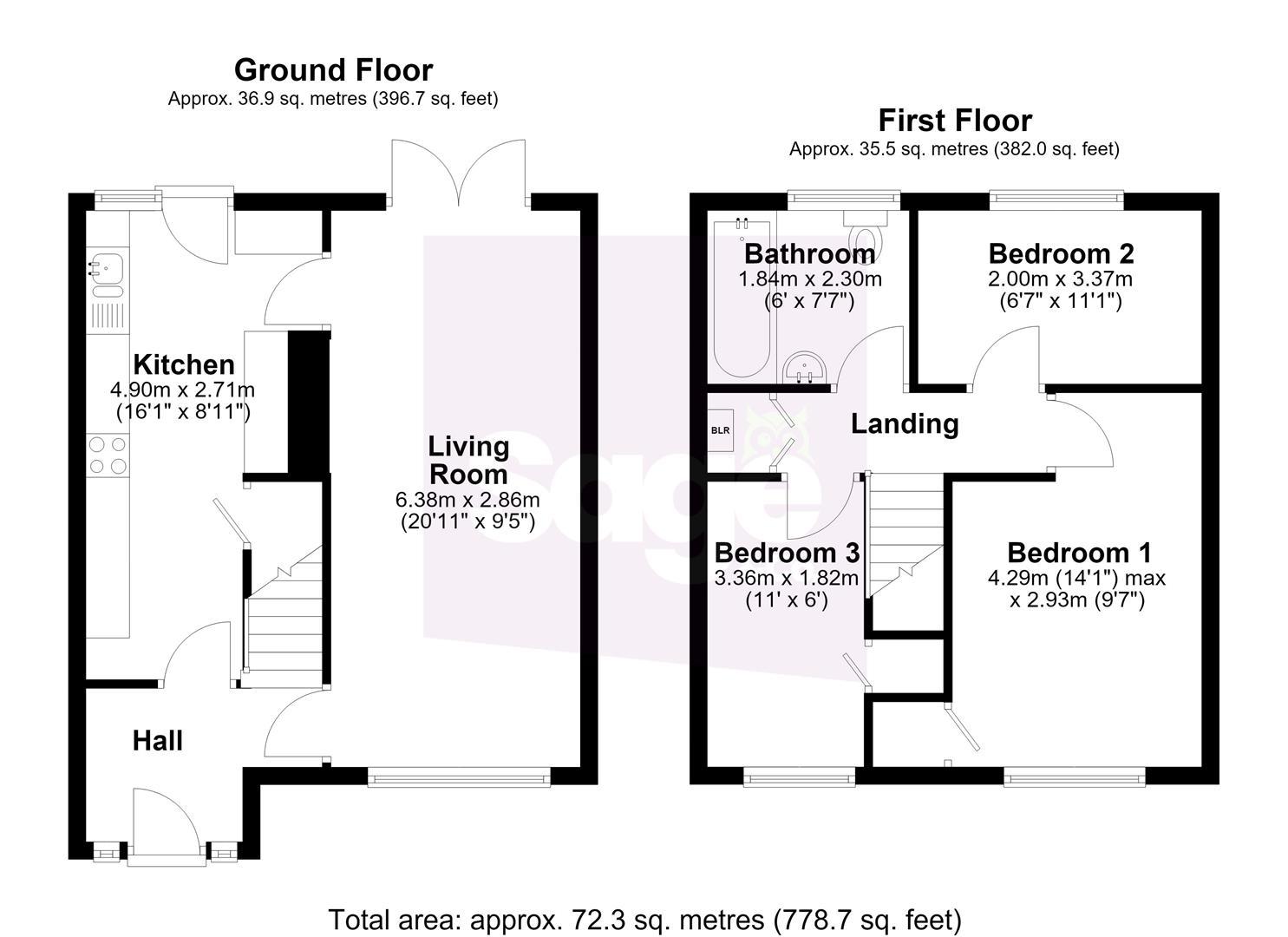 Fetty Place, Cwmbran floorplan