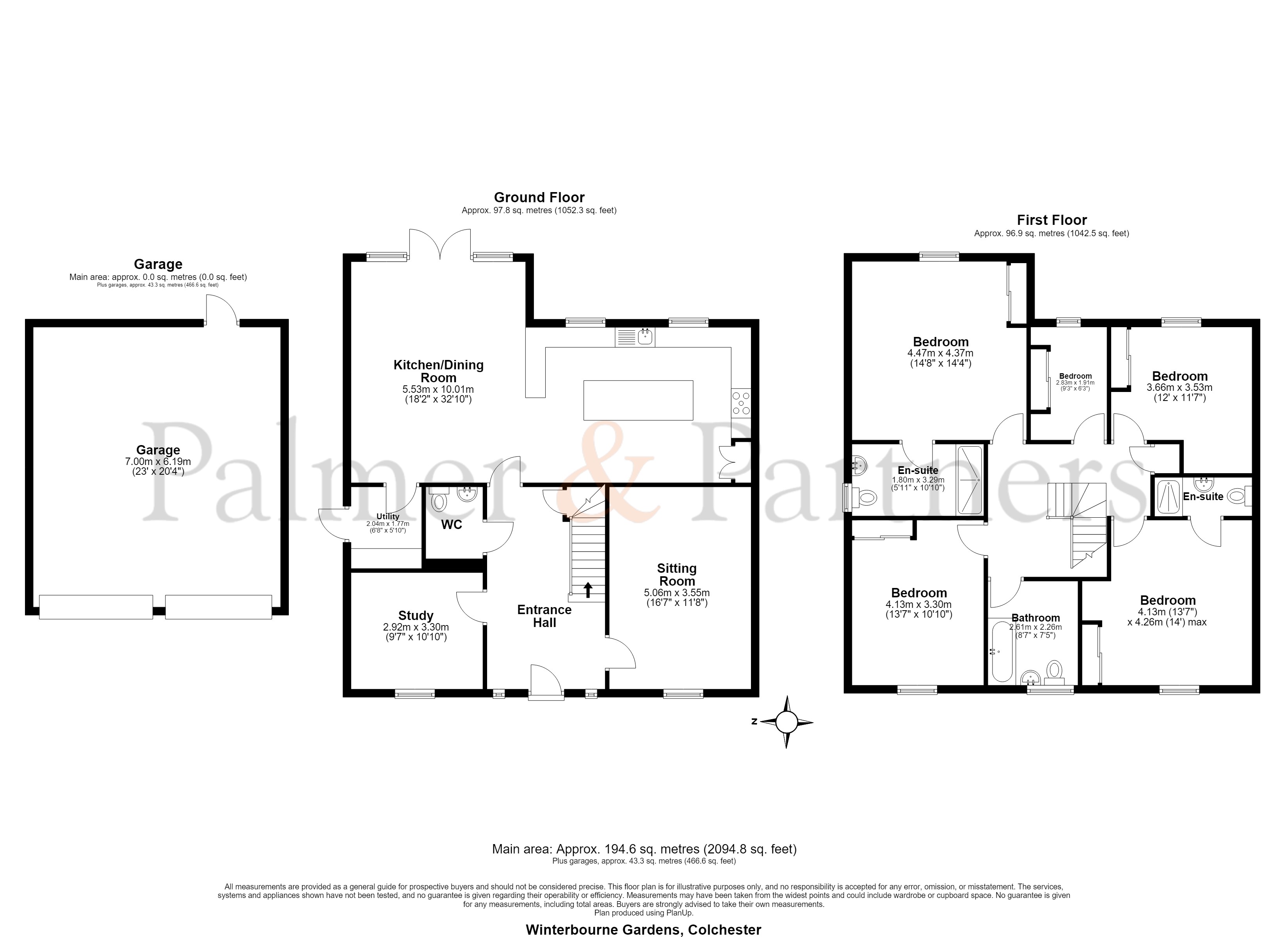 17, Winterbourne Gardens, Colchester floorplan