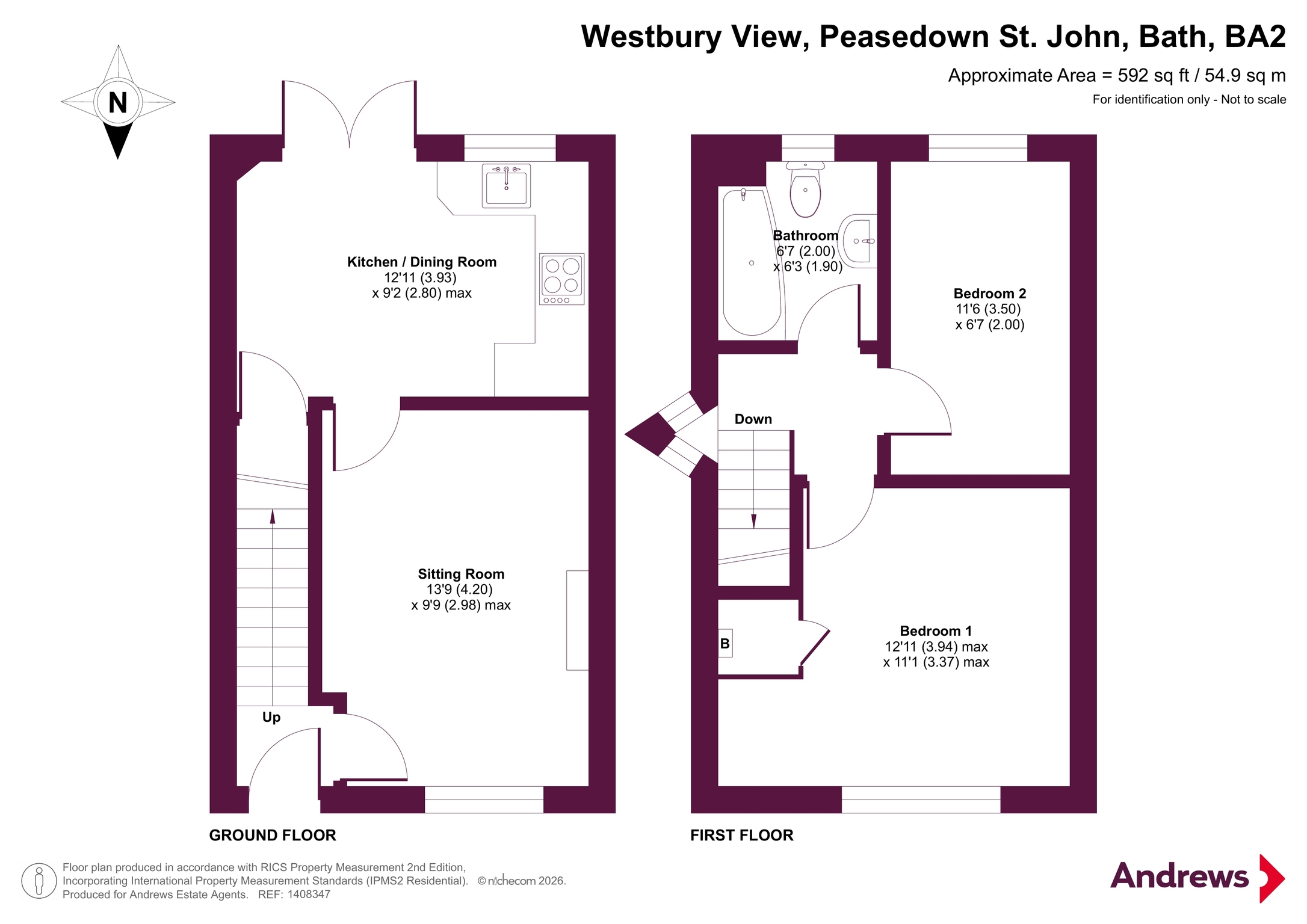 53, Westbury View, Bath floorplan