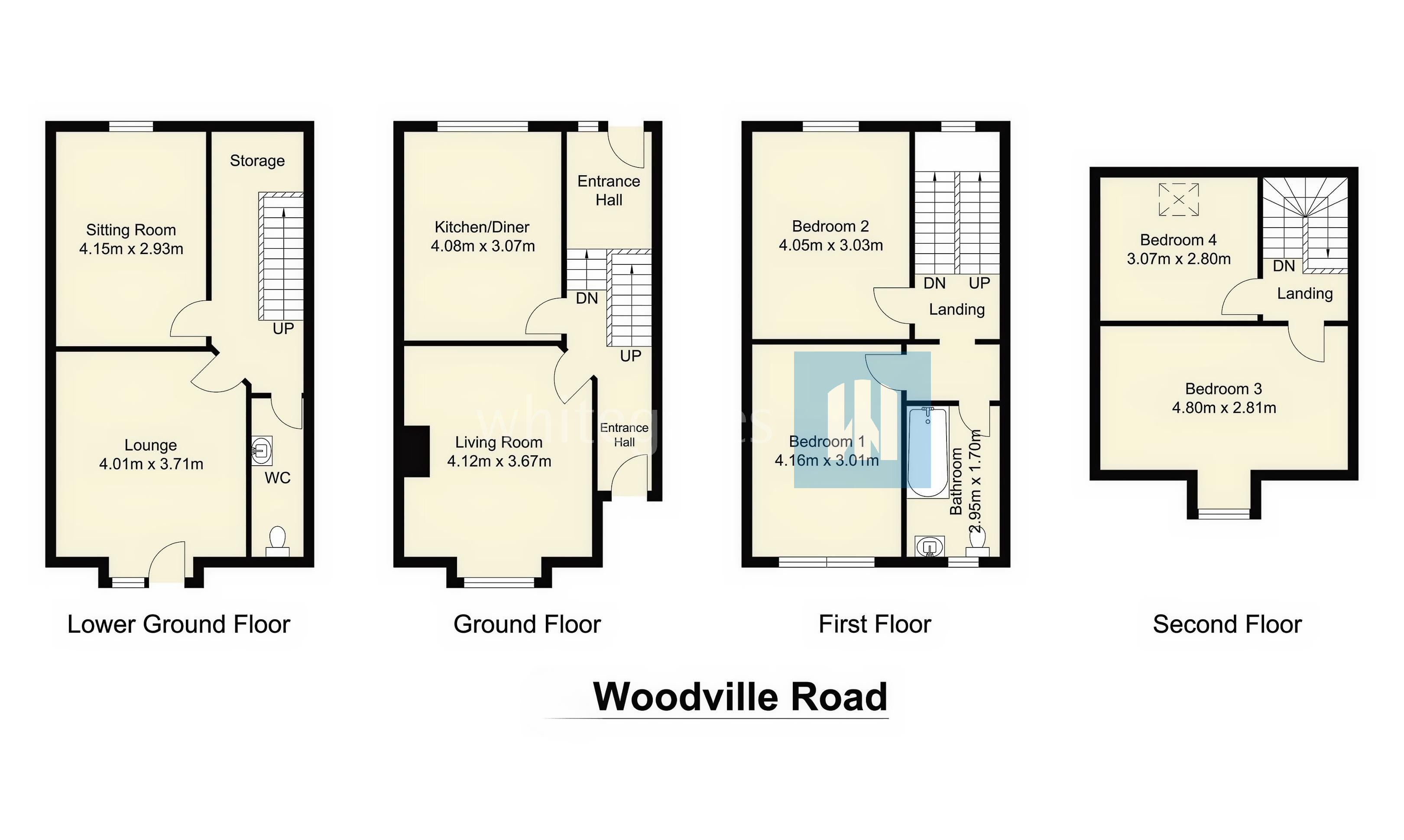 45, Woodville Road, West Yorkshire floorplan