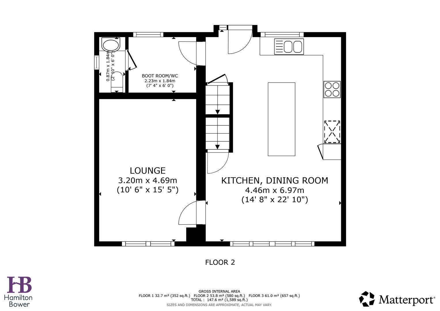 33 The Arches, Claremount Road, Halifax floorplan