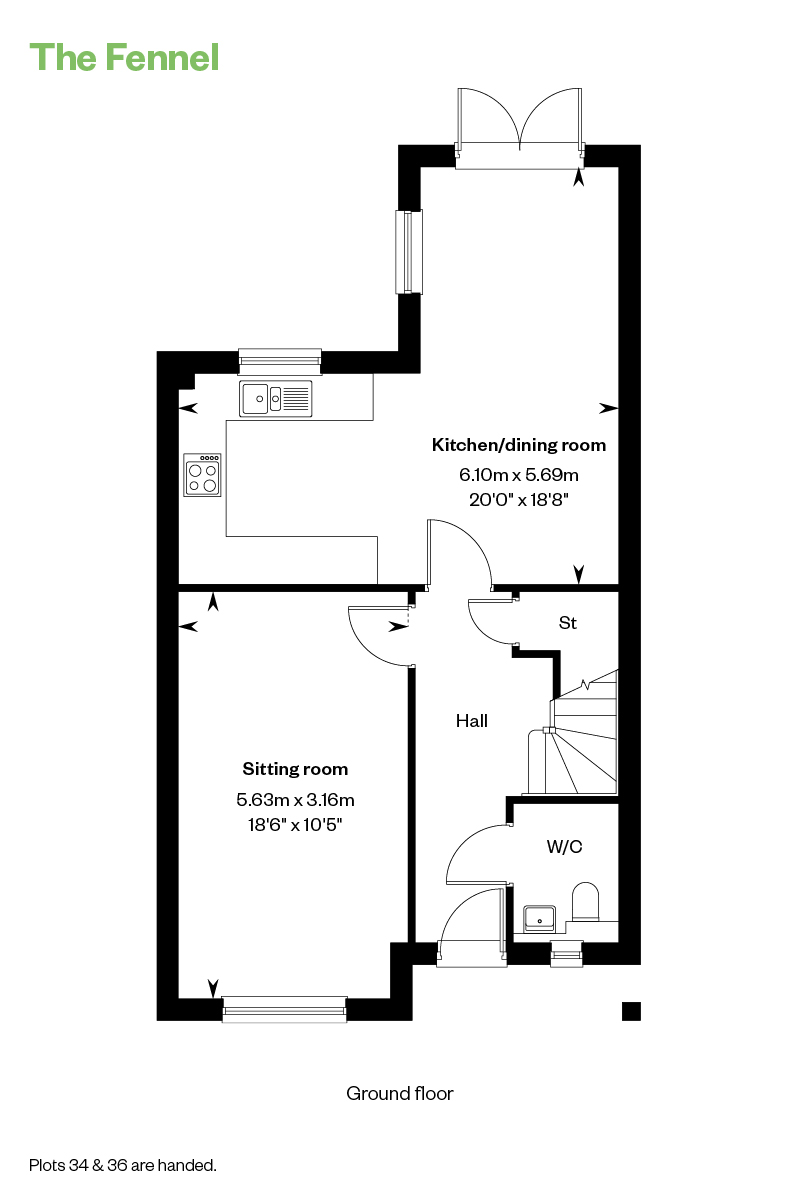 36, Fieldfare Lane, Finchampstead, Wokingham, Rg40 4Bw floorplan