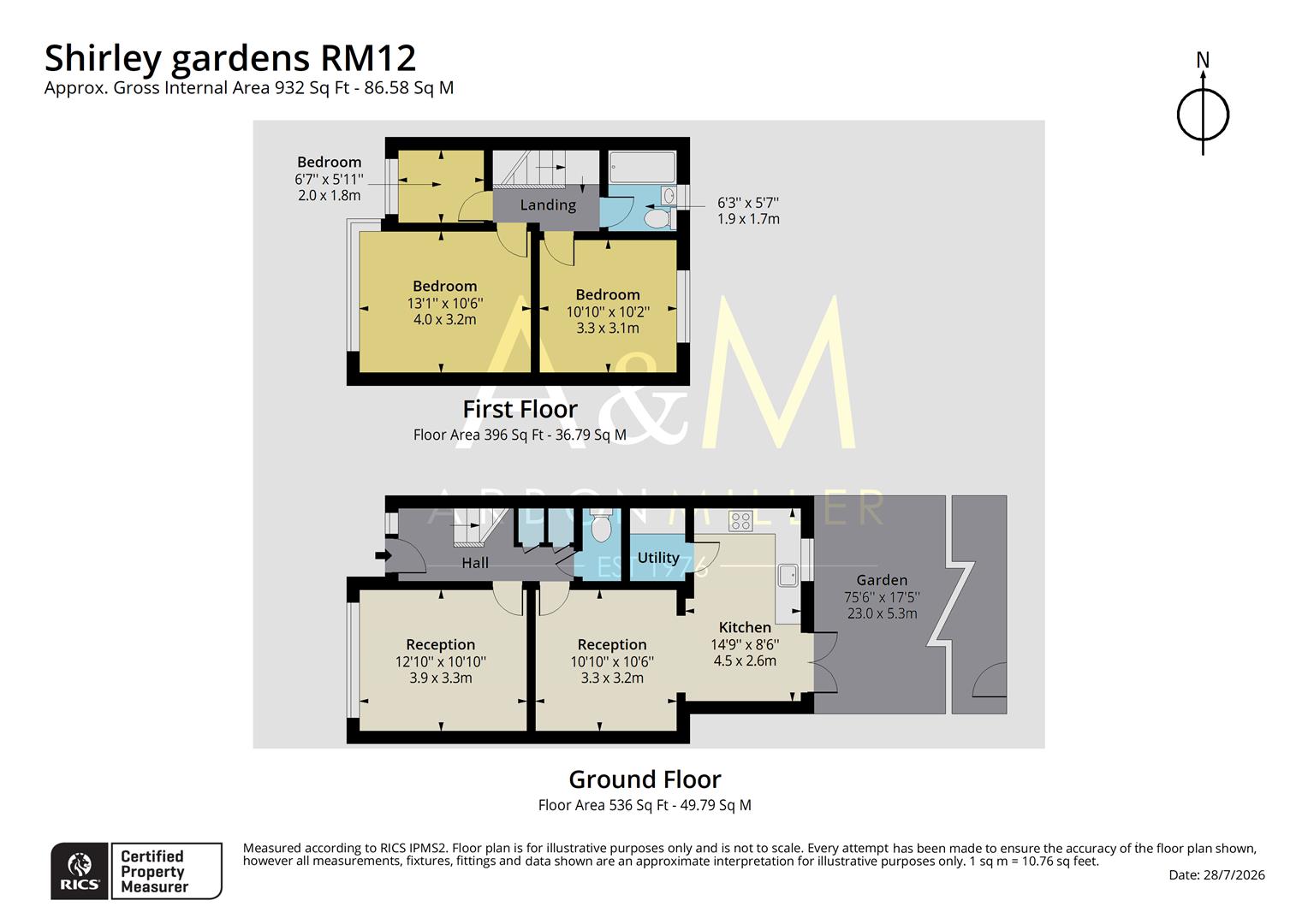 32, Shirley Gardens, Hornchurch floorplan