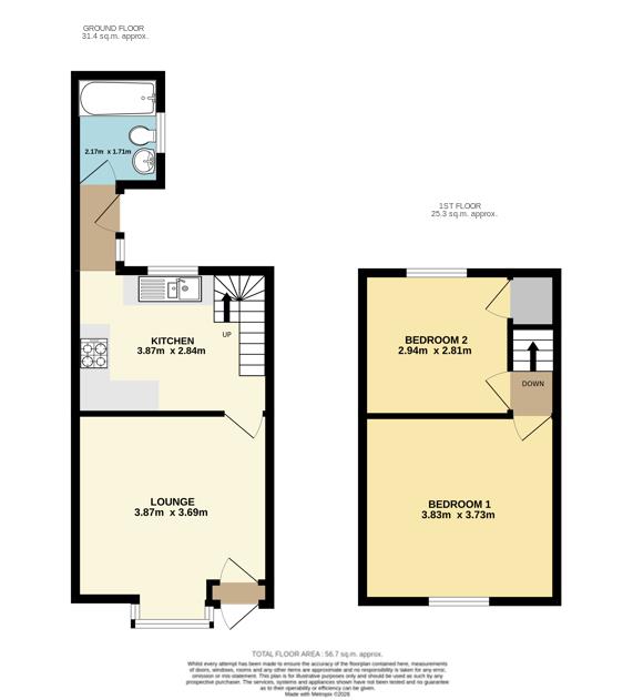 8, Meadow Vale, Hull floorplan