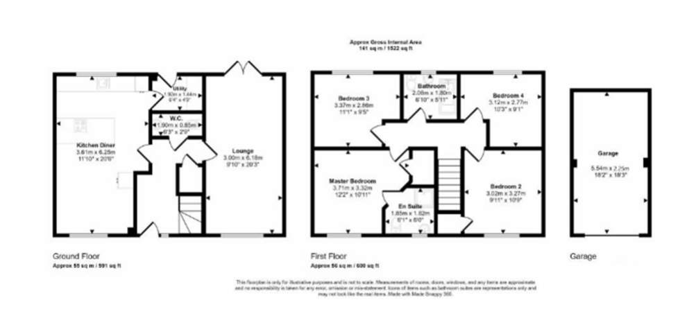 27, Oakfield Gardens, Peterlee floorplan