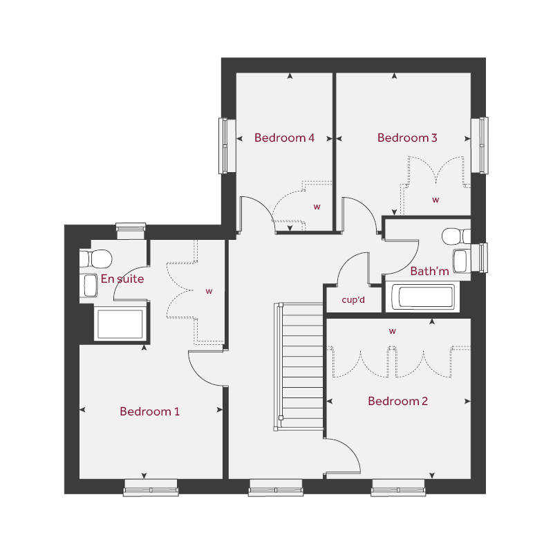 230, Burdock Street, Corby floorplan