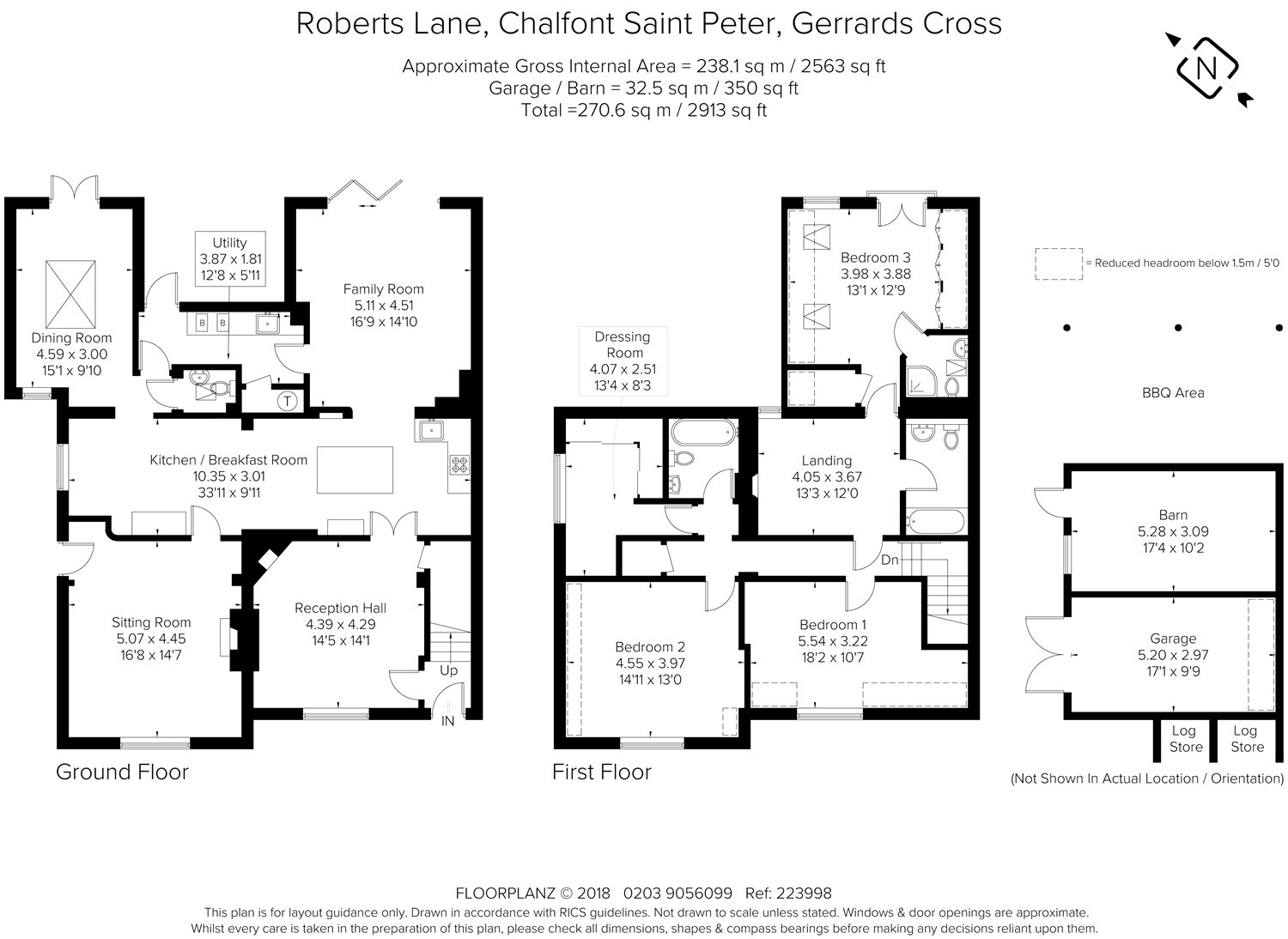 3 Bedrooms Semi-detached house for sale in Roberts Lane, Chalfont St. Peter, Gerrards Cross, Buckinghamshire SL9