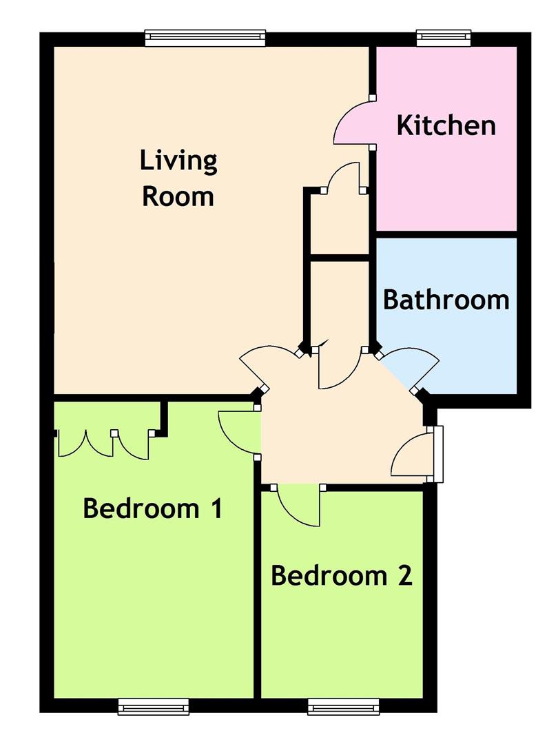 2 Bedrooms Flat to rent in Larkfield Park, Chepstow NP16