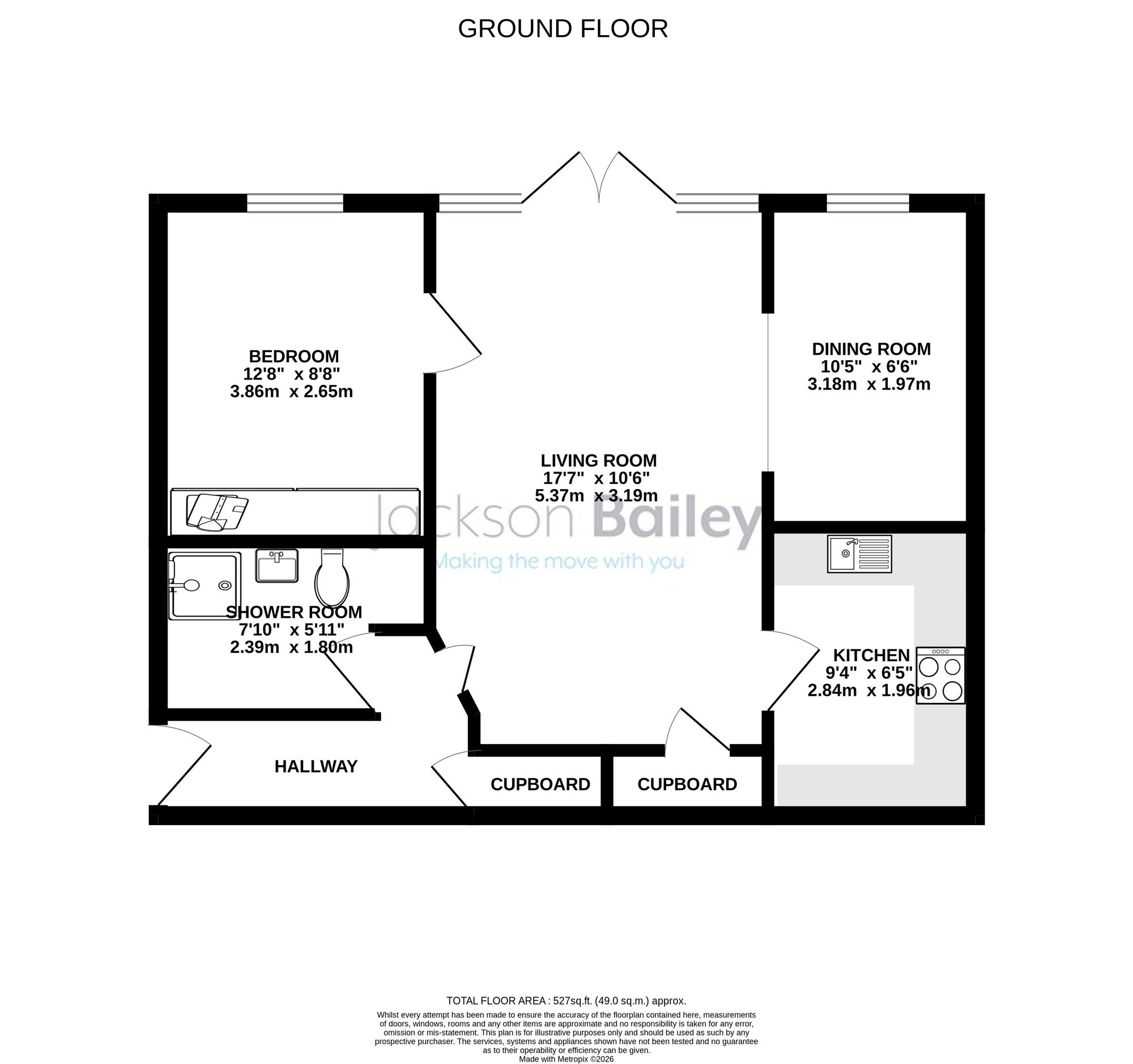 Flat 16, Village Gate, Fareham floorplan