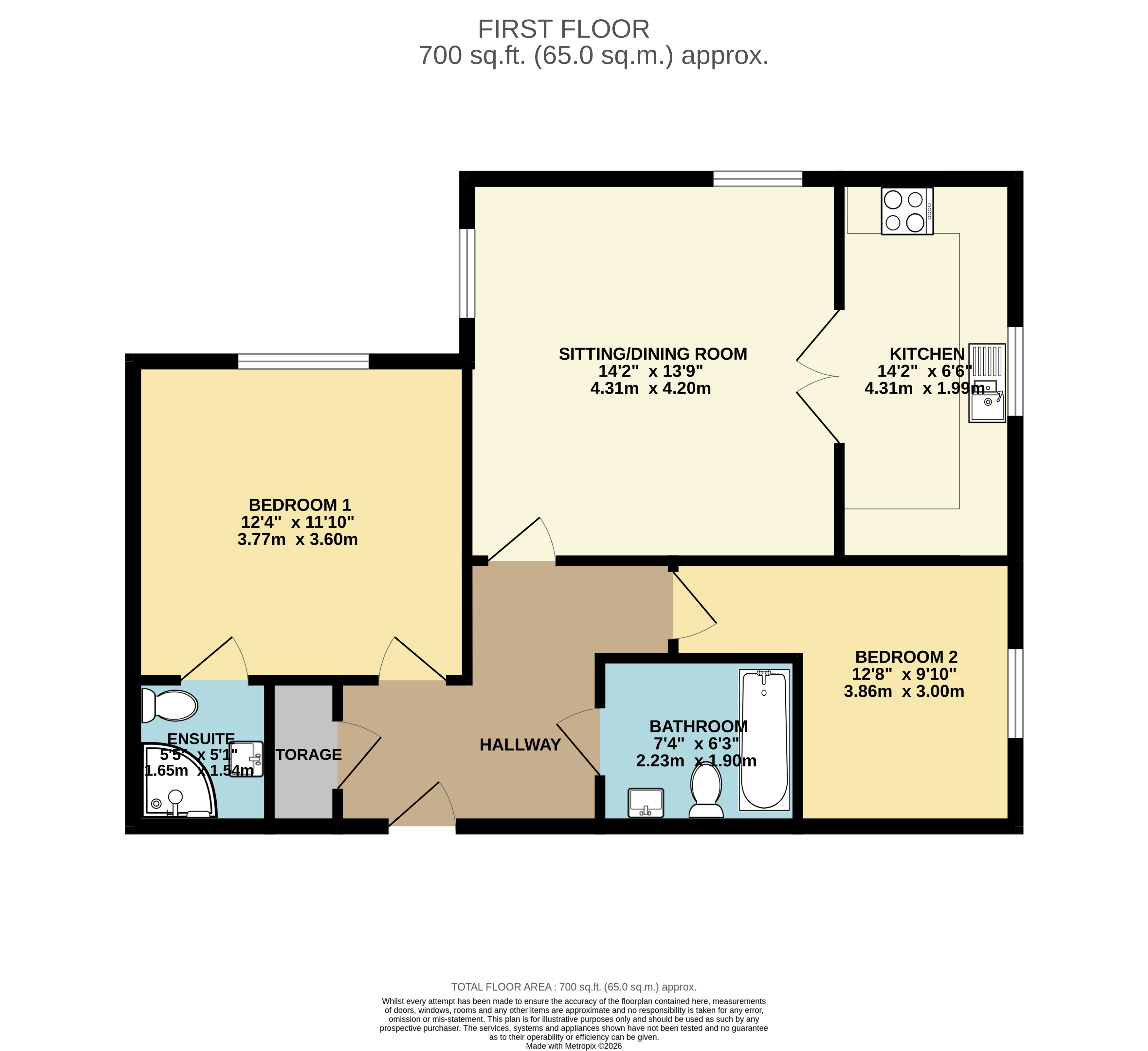 Apartment 9,, Rosemary House, Southampton floorplan