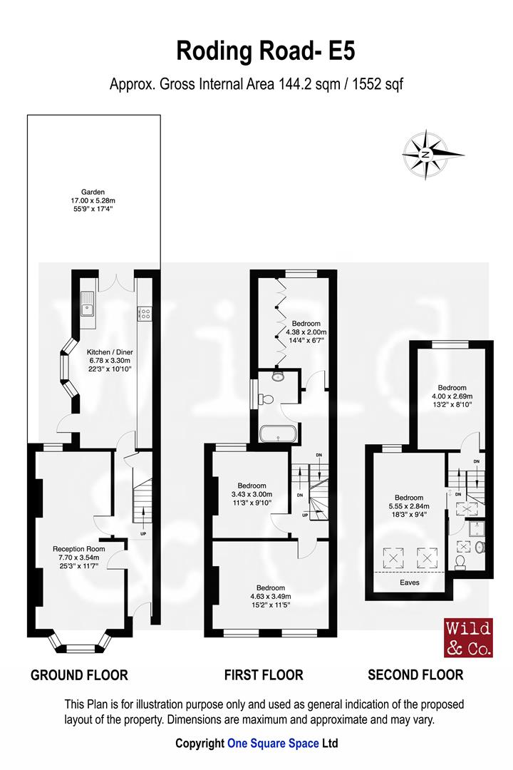 107, Roding Road, Hackney floorplan