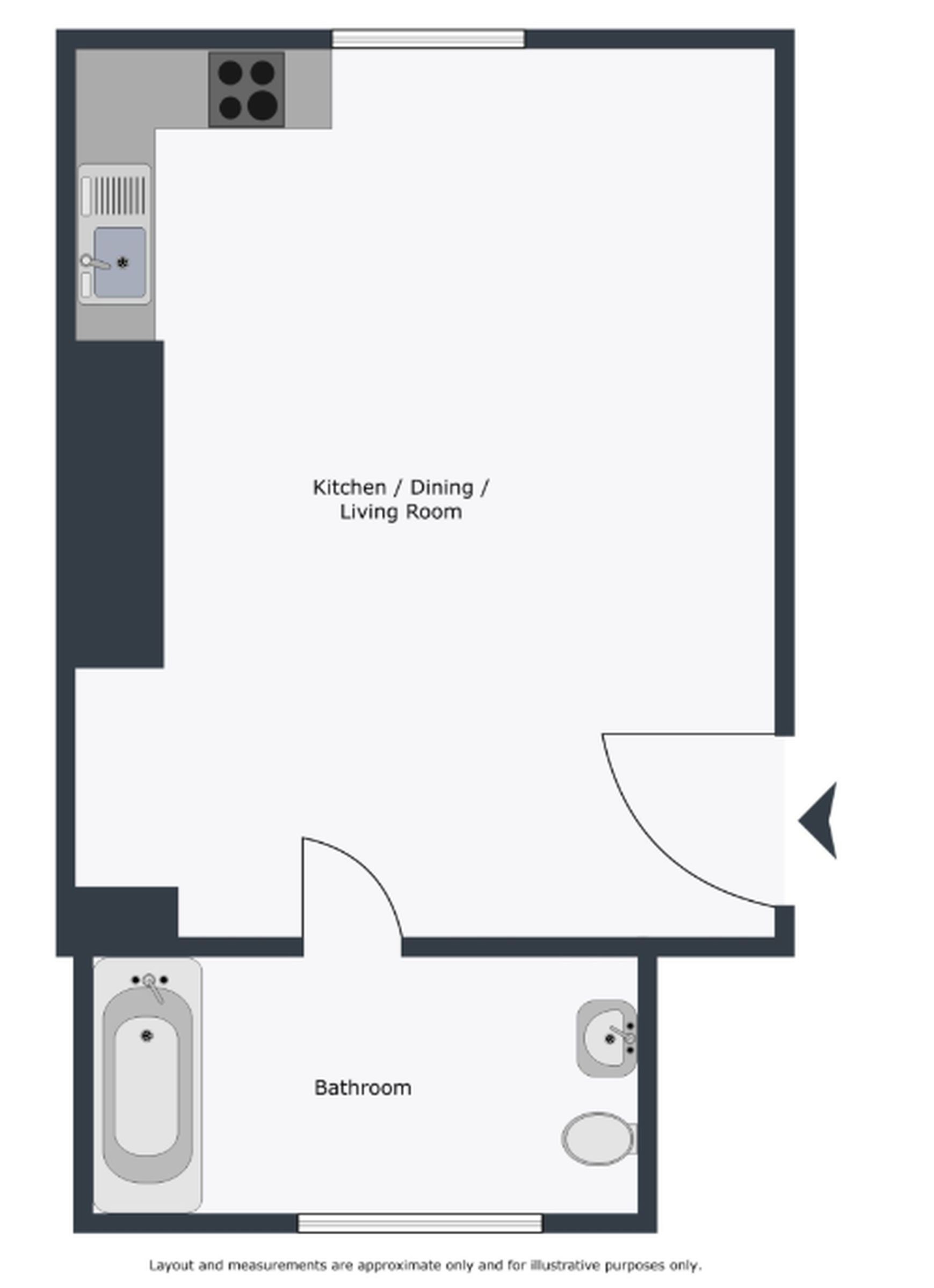 Flat 6 121 Uxbridge Road, London floorplan