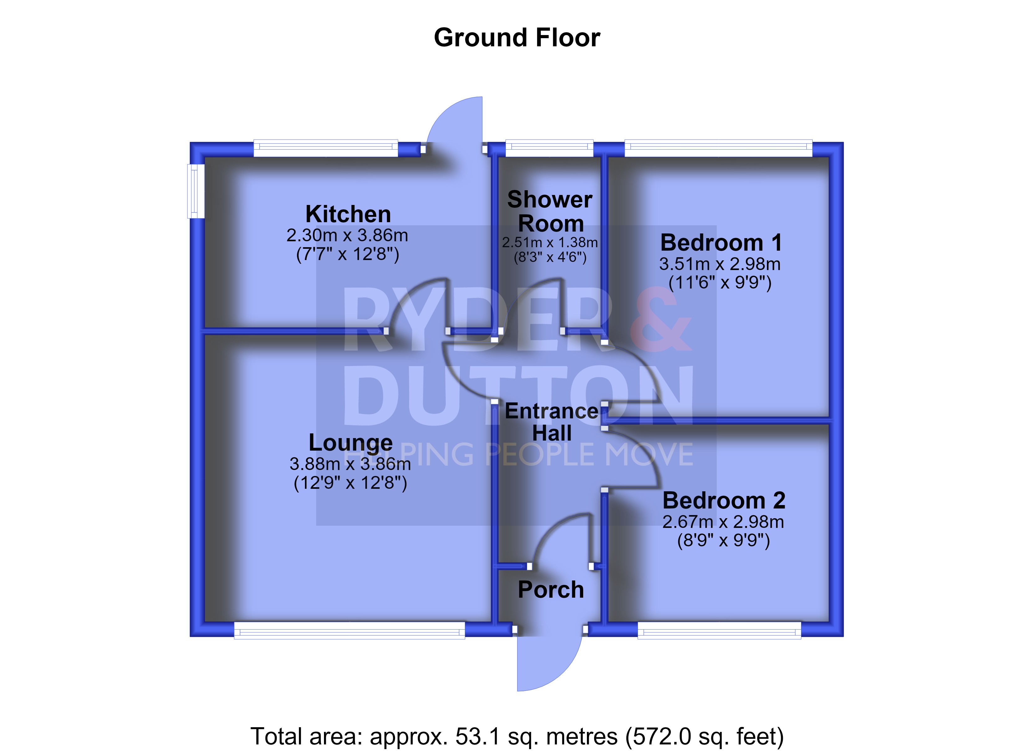 4, Coniston Close, Oldham floorplan
