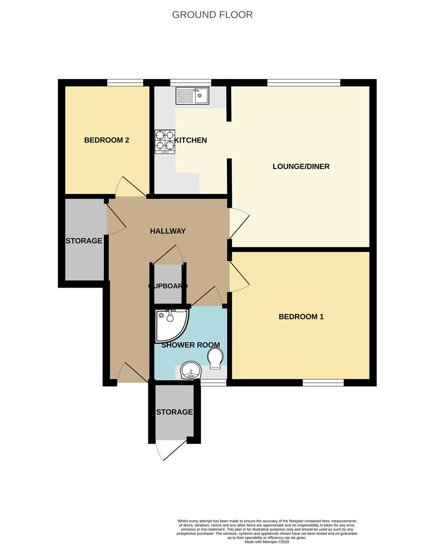 36, Calverton Close, Nottingham floorplan