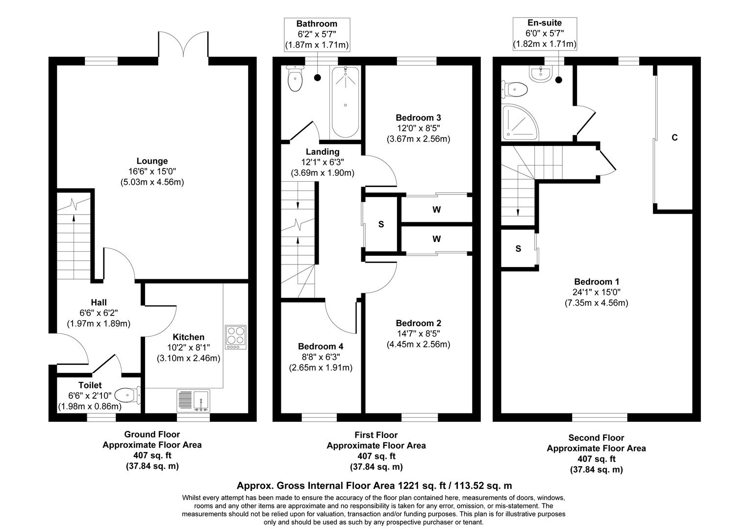 3, Watling Gardens, Dunstable floorplan