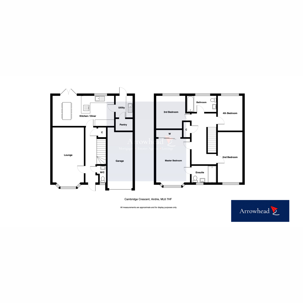 52, Cambridge Crescent, Airdrie floorplan