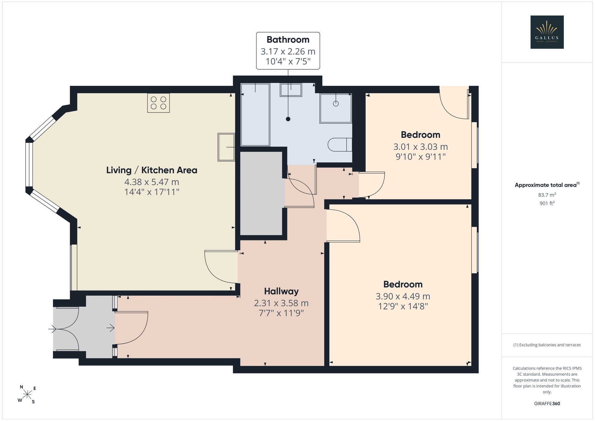 11 Niddrie Square, Glasgow floorplan