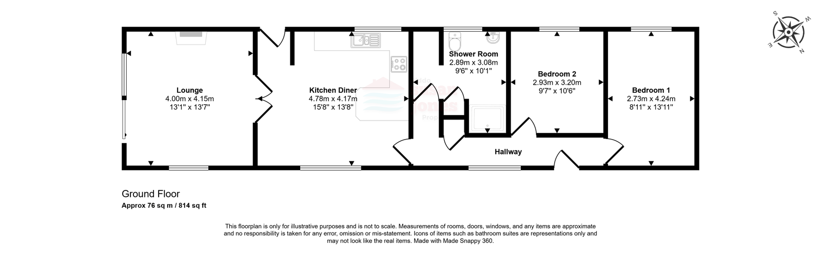 Mount Pleasant, Pwllheli floorplan