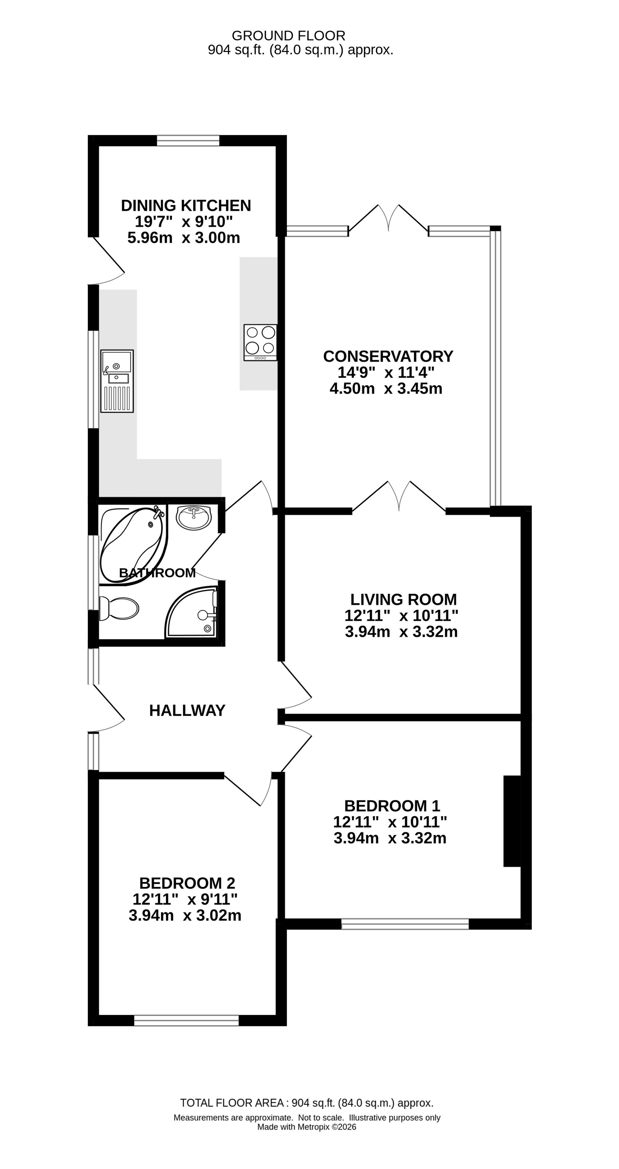 160a Runcorn Road, Northwich floorplan