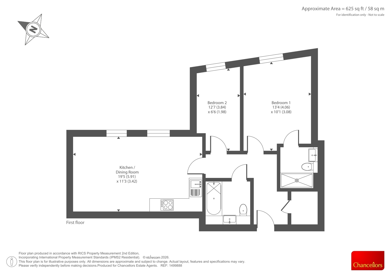 Flat 5, Lipton Court, 98, Brunswick Park Road, London floorplan