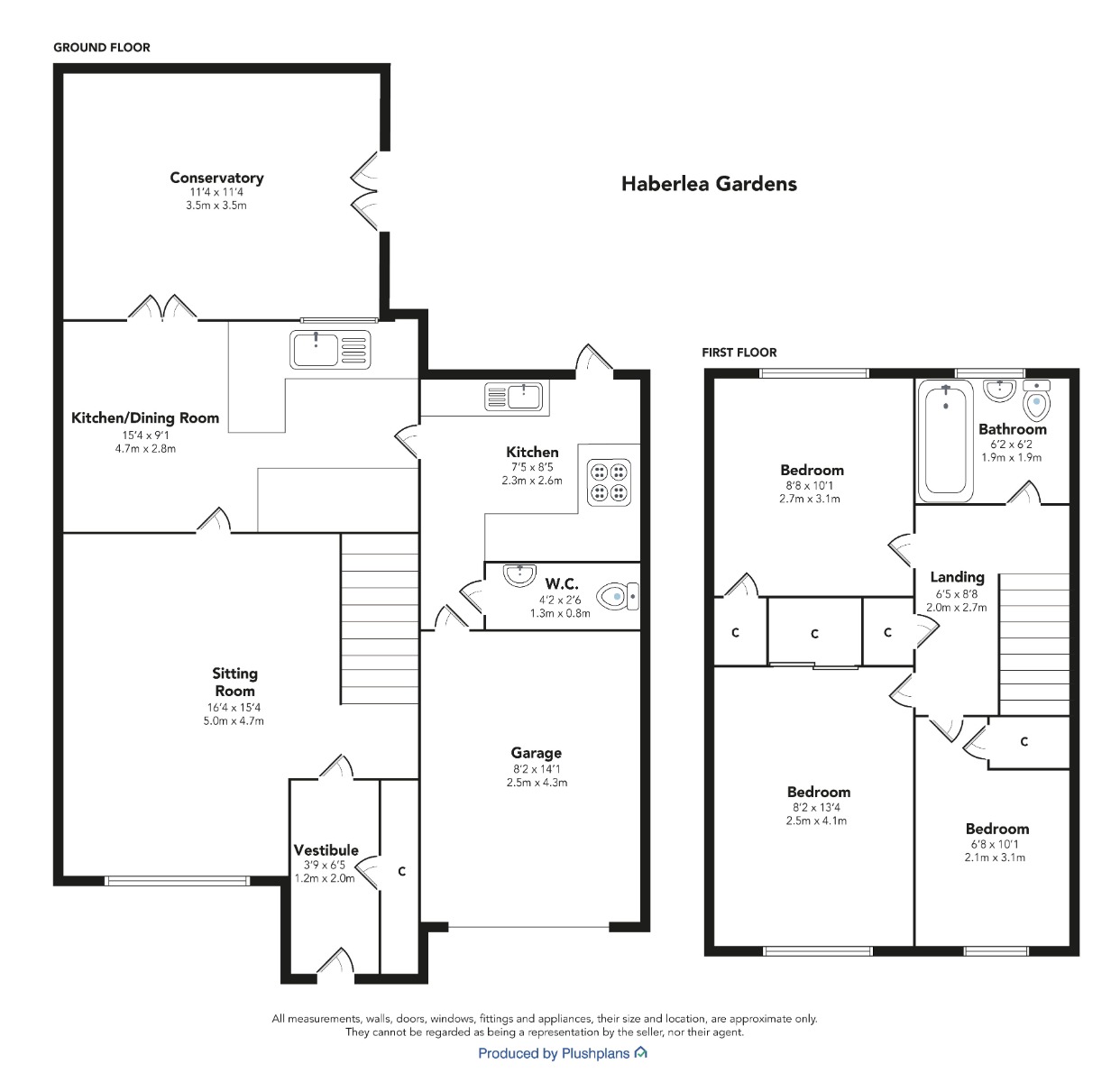 11, Haberlea Gardens, Glasgow floorplan
