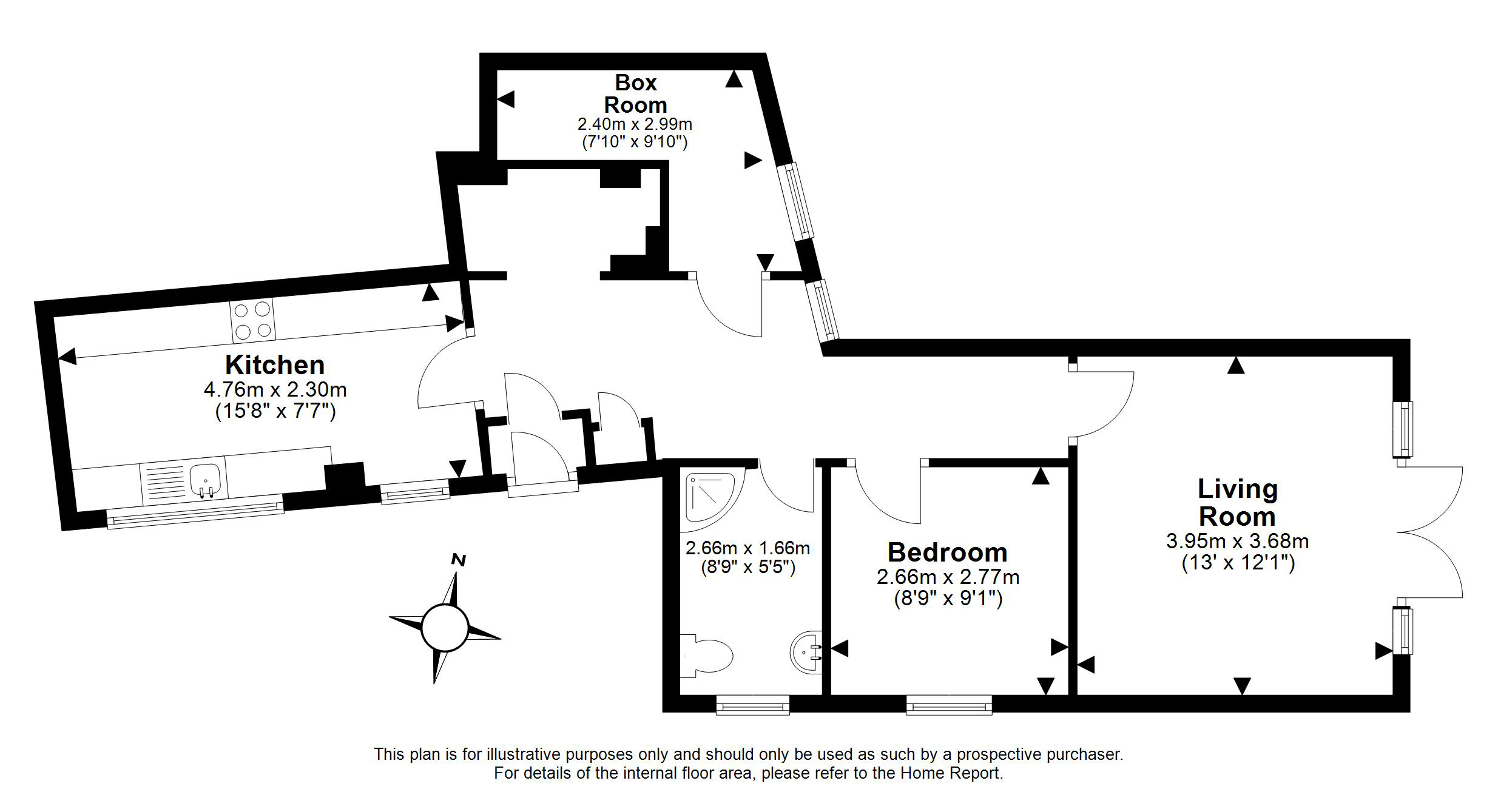 14F, Linkfield Road, Musselburgh floorplan
